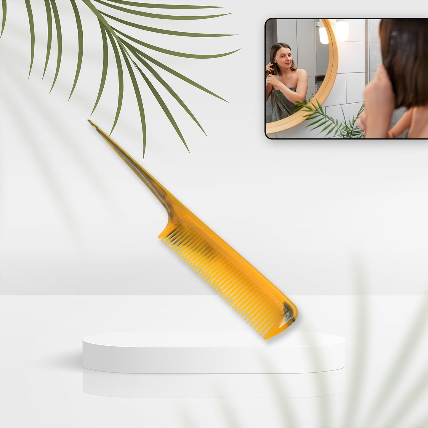 Salon Hairdressing Tapered Grip Hair Comb Beauty Tool Use For Men & Women (1Pc Comb)