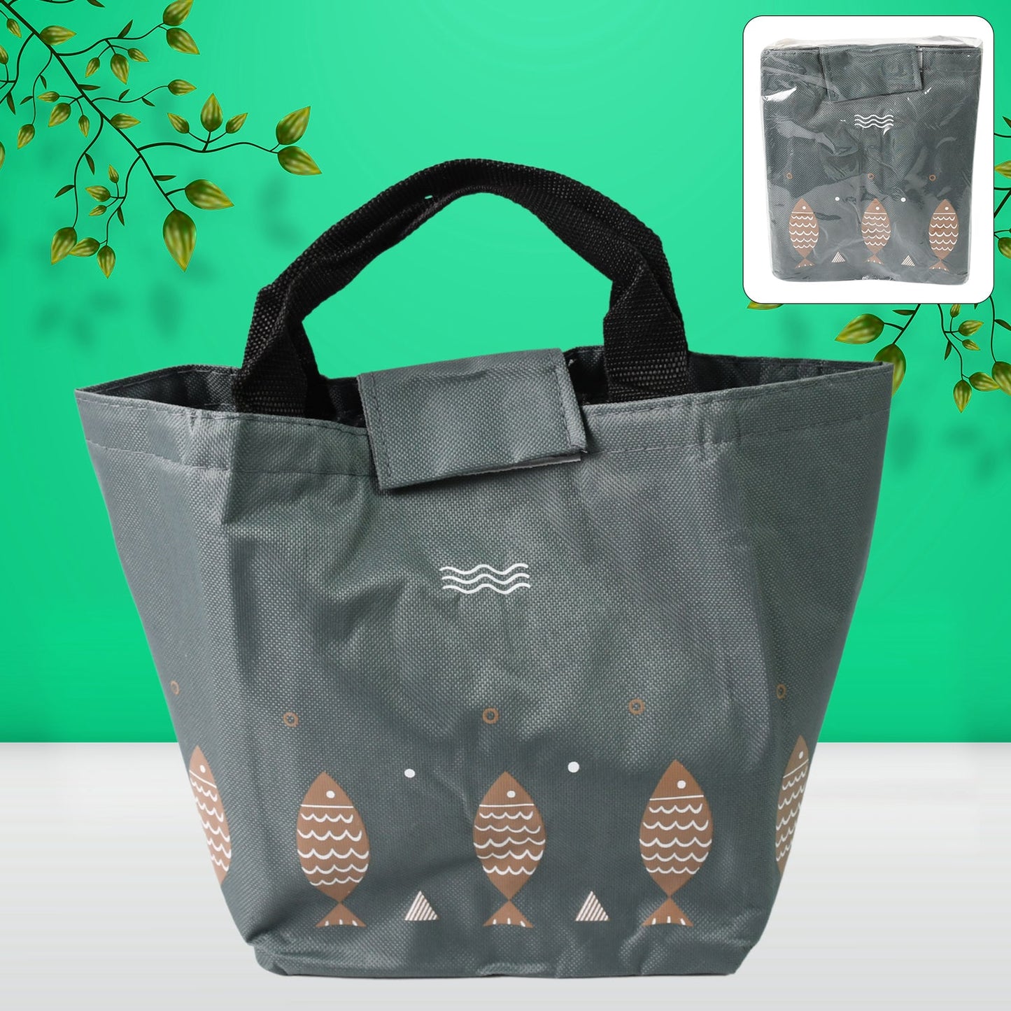 Expandable Lunch Bag with Zipper