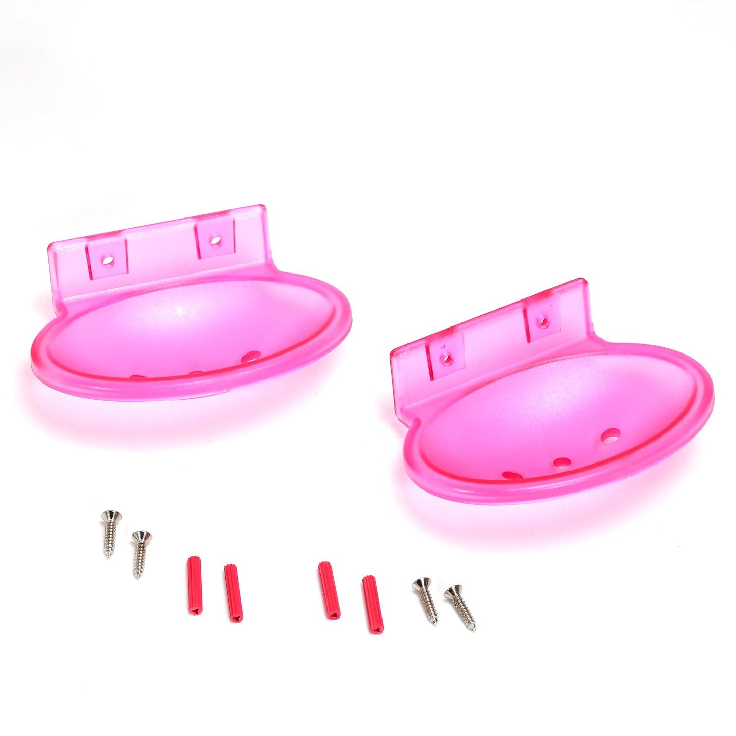 7643 Ovel Soap Dish Single Shop Tray ( 2 Pcs )