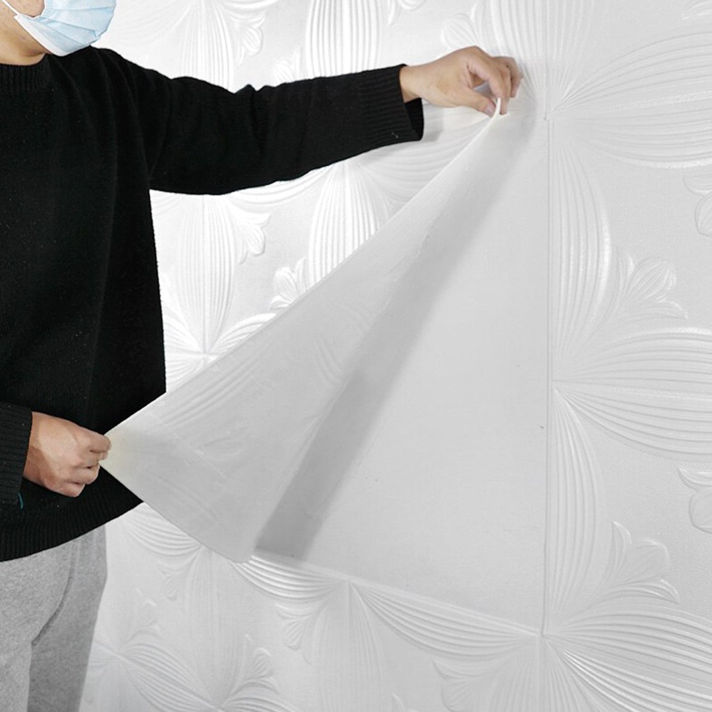 9308 Design Wallpaper 3D Foam Wallpaper Sticker Panels I Ceiling Wallpaper For Living Room Bedroom I Furniture, Door I Foam Tiles