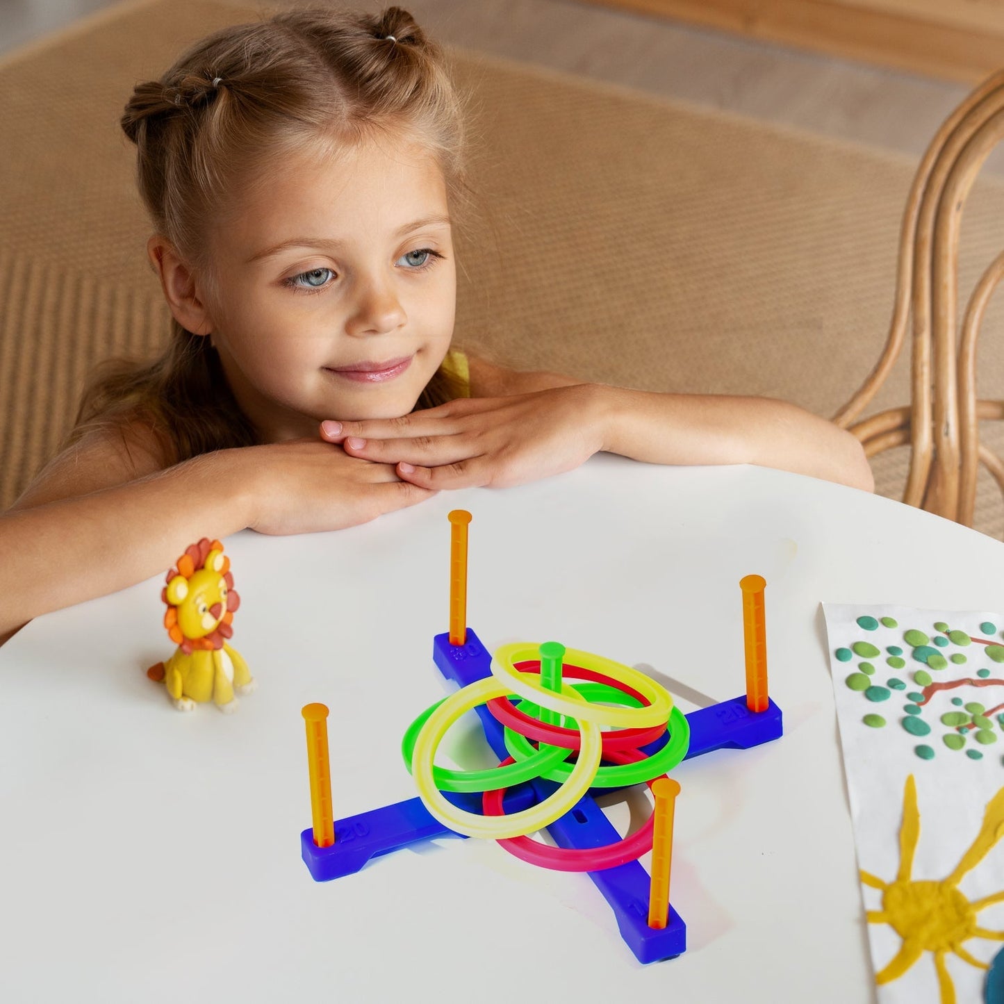 4447 Ringtoss Junior Activity Set for kids for indoor game plays and for fun.