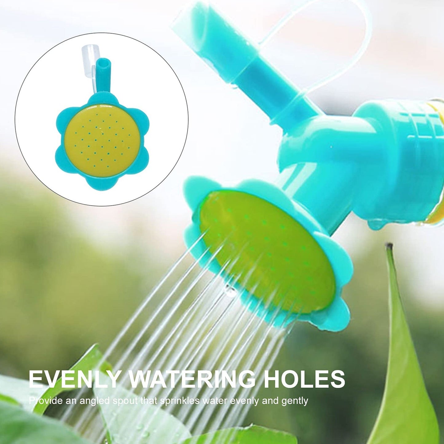 4978 2 in 1 Bottle Cap Sprinkler Dual Head Bottle Watering Spout Double Ended Bottle Watering Nozzle Watering Can Nozzle for Indoor Seedlings Plant Garden Tool