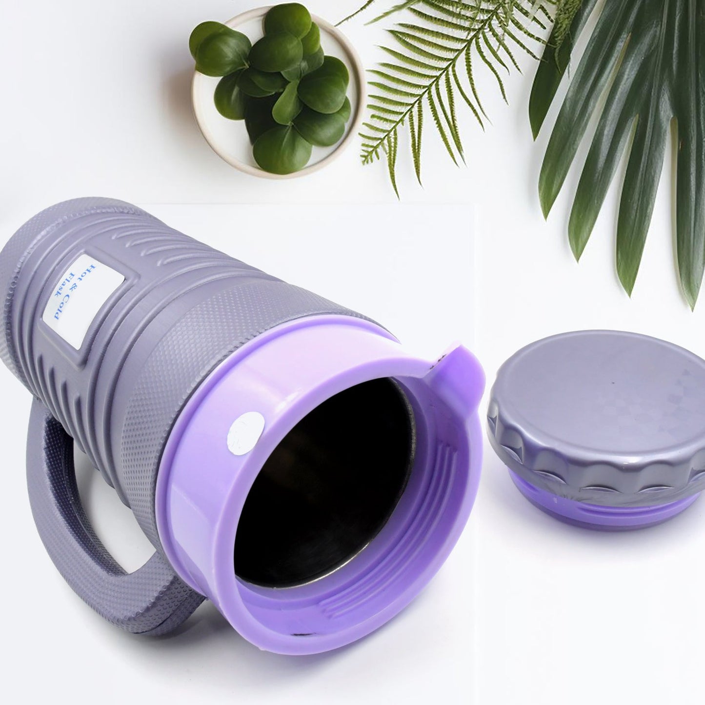 Thermos Insulated Flask or hot Kettle, Plastic innner Steel, Insulated Tea Kettle Hot and Cold Premium Tea Kettle Kettle | Easy to Carry | Leak Proof | Tea Jug | Coffee Jug | Water Jug | Hot Beverag (1200 Ml, 1700ML )