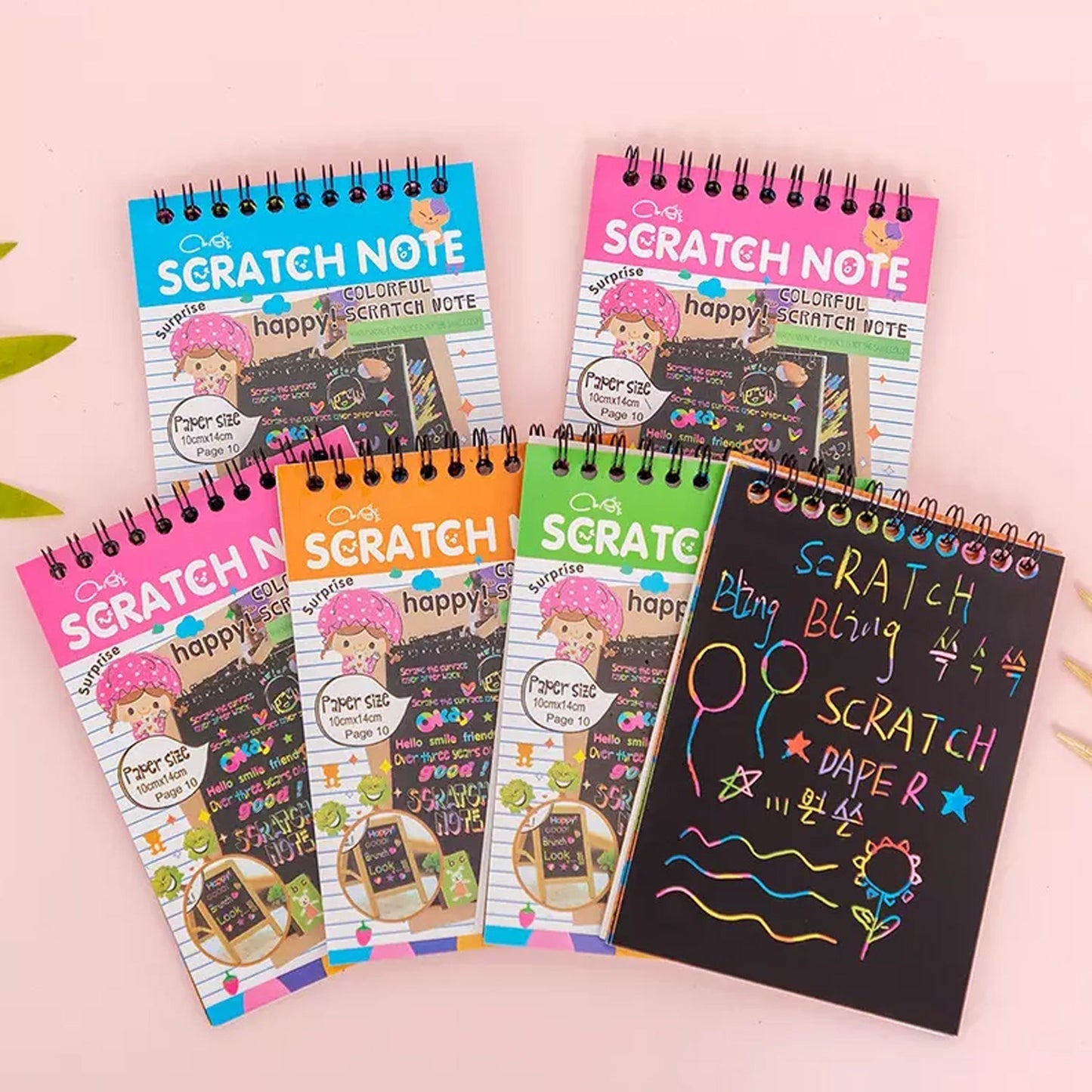 4609 Crafts Rainbow Art Scratch Paper Book Sheets 10 Page ( Pack of 1 )