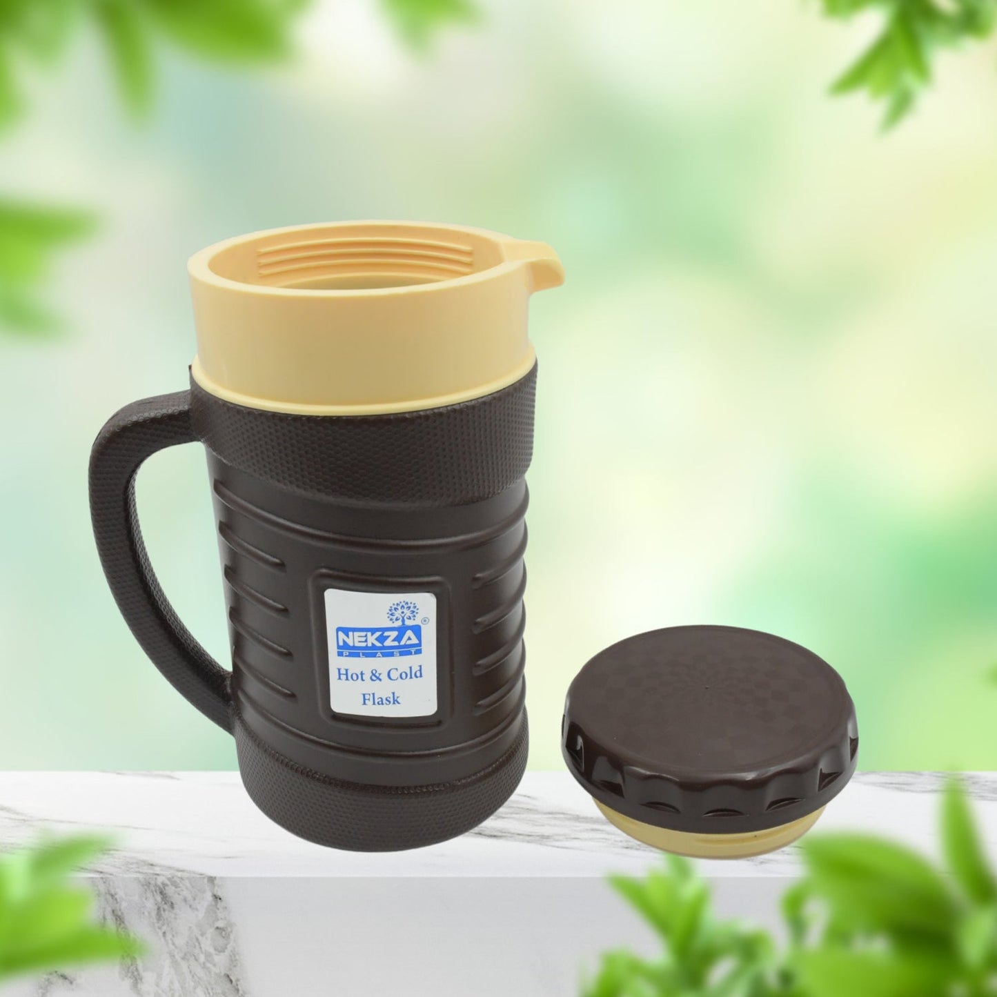 Thermos Insulated Flask or hot Kettle, Plastic innner Steel, Insulated Tea Kettle Hot and Cold Premium Tea Kettle Kettle | Easy to Carry | Leak Proof | Tea Jug | Coffee Jug | Water Jug | Hot Beverag (1200 Ml, 1700ML )