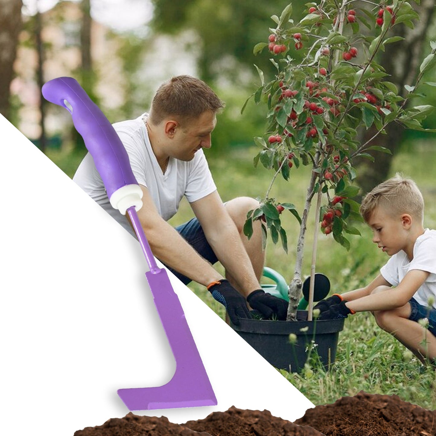 Heavy Duty Garden Tools, Gardening Tools Kit for Home Garden, Indoor and Outdoor Gardening for Plants, Agriculture, and Soil Tools (1 Pc) (6 Different Types Tool)