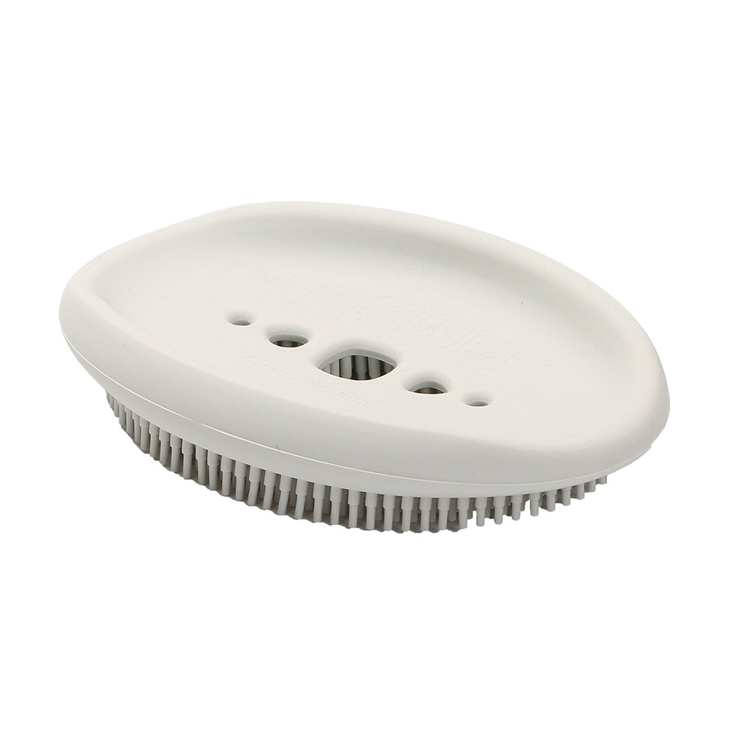 6137 2 in 1 Silicone Cleaning Brush used in all kinds of bathroom purposes for cleaning and washing floors, corners, surfaces and many more things.