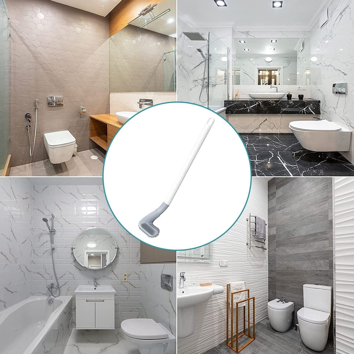 6059A Golf Shape Toilet Cleaner Brush For Bathroom Use