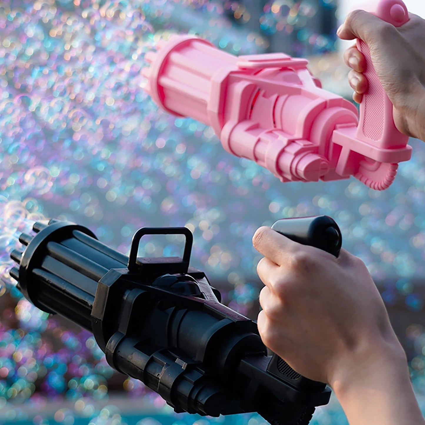 8028 8-Hole battery operated Bubbles Gun Toys for Boys and Girls