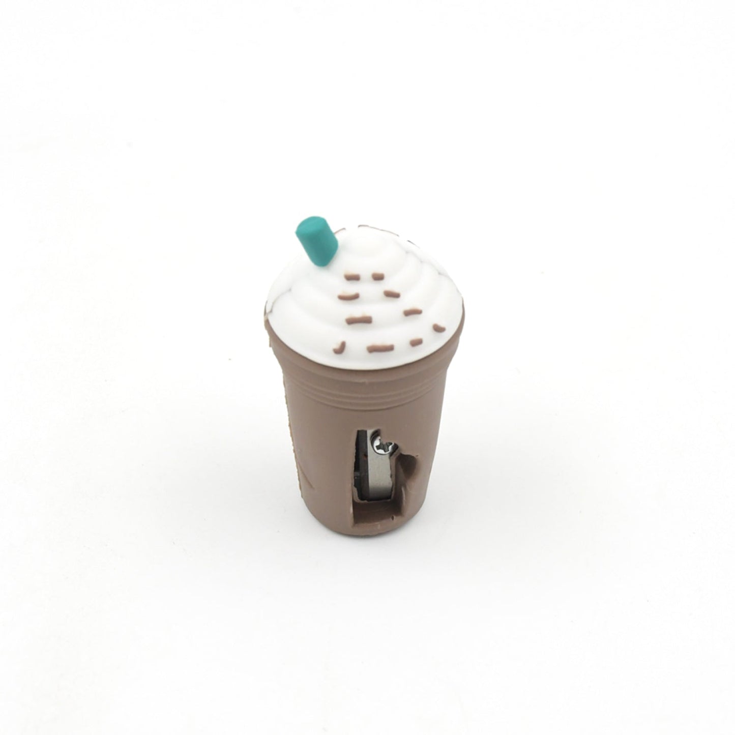 2In1 3D Cute Coffee Or Ice cream Shape sharpner Like Rotary Manual Pencil Sharpener for Kids Ice Cream Style Office School Supplies, Back to School Gift for Students,Kids Educational Stationary kit, B'Day Return Gift