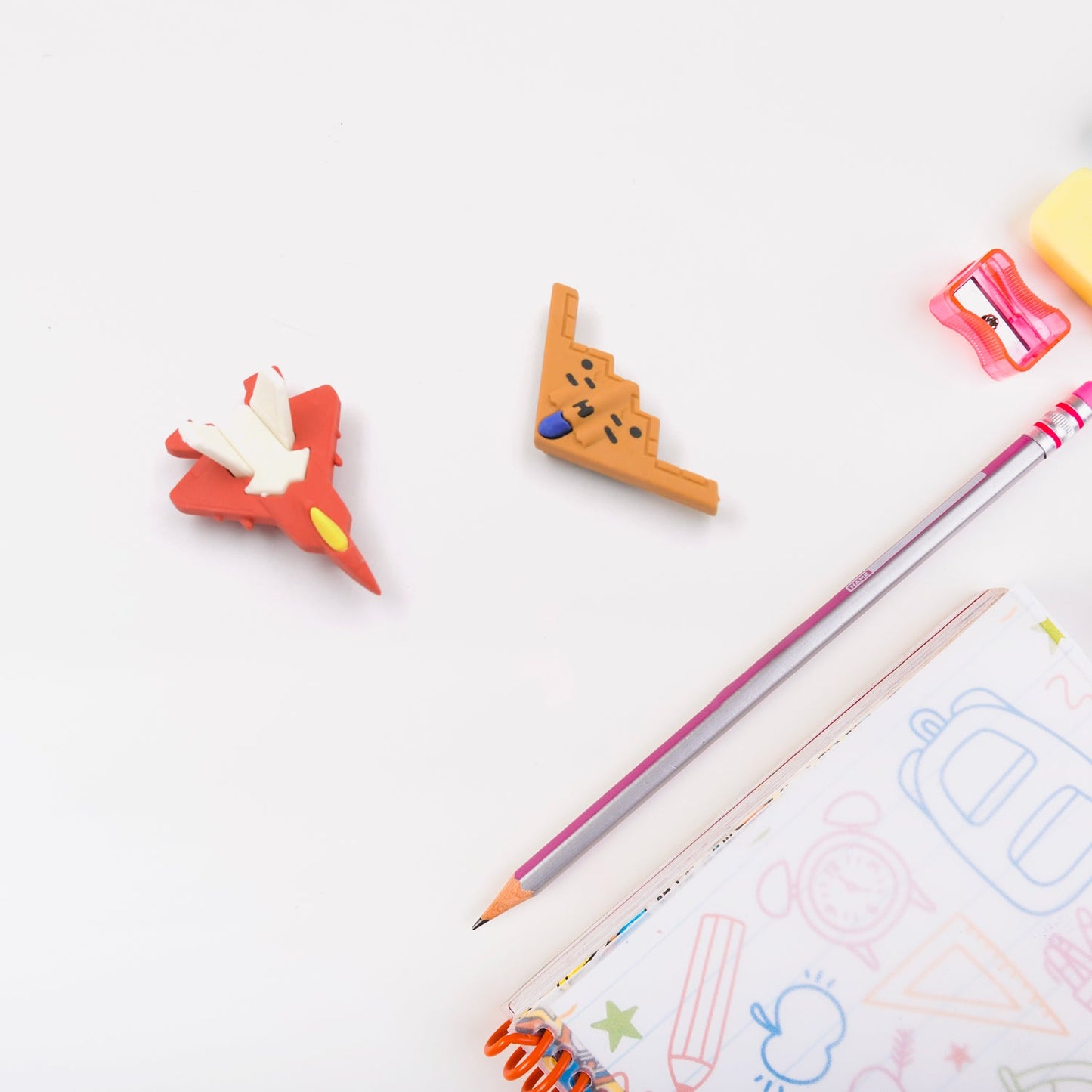 4360 Eraser for Kids| Gun & Plane Shape Eraser| Eraser Set | School Eraser| Stylish Eraser| Eraser for Kids School| Eraser for Artist| Cute| Birthday Gifts for Kids, Birthday Return Gifts (4 Pc set)