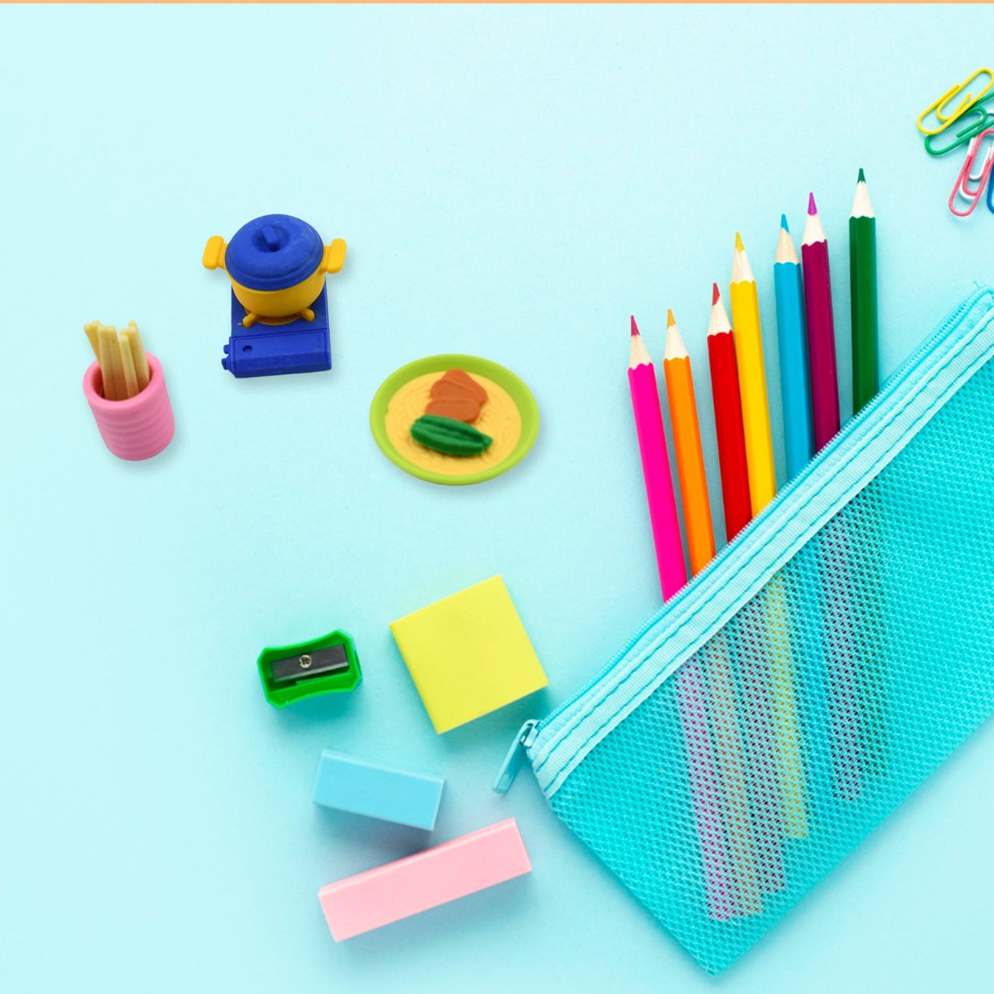 Kitchen Appliances Shape Eraser, Mini Eraser Simulated Cookware Creative Cute Novelty Eraser, Children Day, Birthday Return Gifts for Kids, Childrens, Boys, Girls Kitchen Utencils Set Shaped Erasers Set Pack of 6