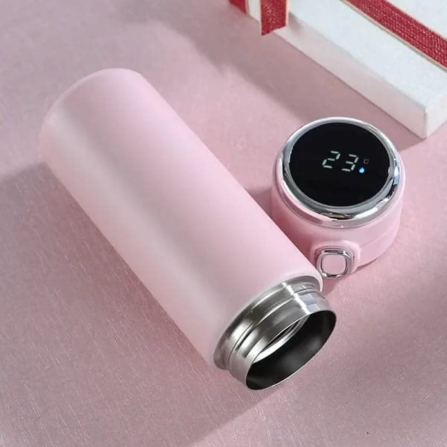 Smart Vacuum Insulated Water Bottle with LED Temperature Display, Cold & Hot | Leak Proof | Office Bottle | Gym | Home | Kitchen | Hiking | Trekking | Travel Bottle (Mix Color & Design)