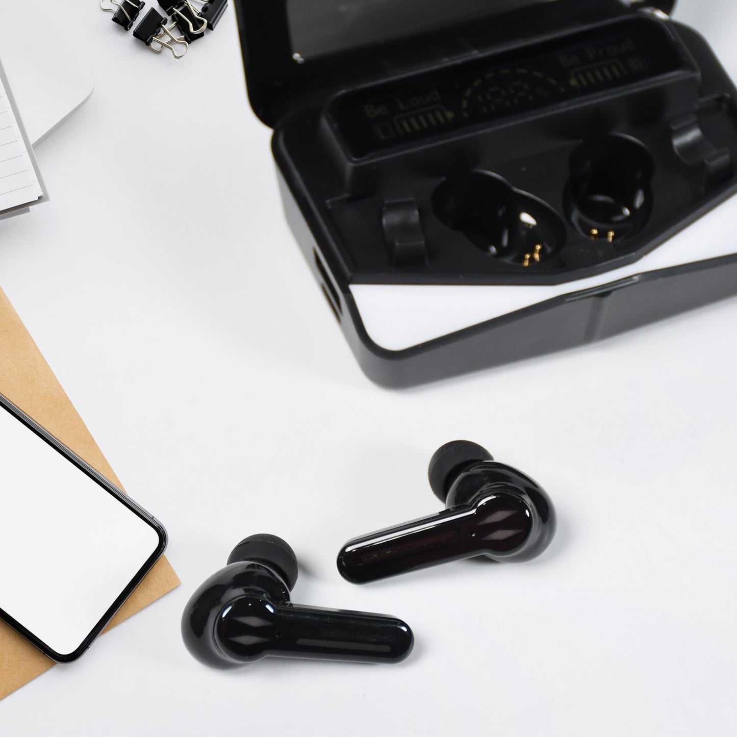 6707 M28 Earbuds Max Bluetooth Gaming Headset With Lighting Ear buds 5.1 Earbuds Black