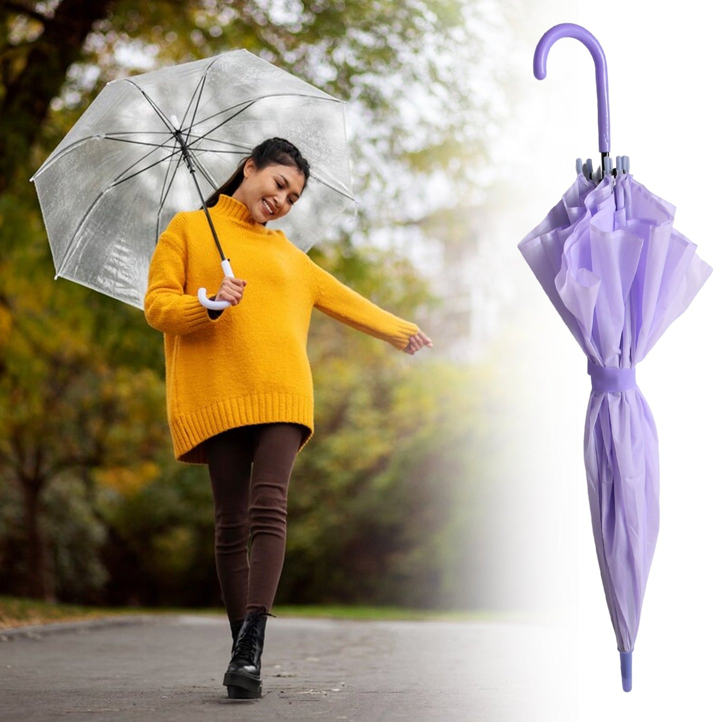 Beautiful Umbrella Summer Sun and Rain Protection Foldable Cute Umbrella || UV Protection Rain Sun Umbrella || Travel Accessories || Umbrella for Children, Girls, and Boys (1 Pc)