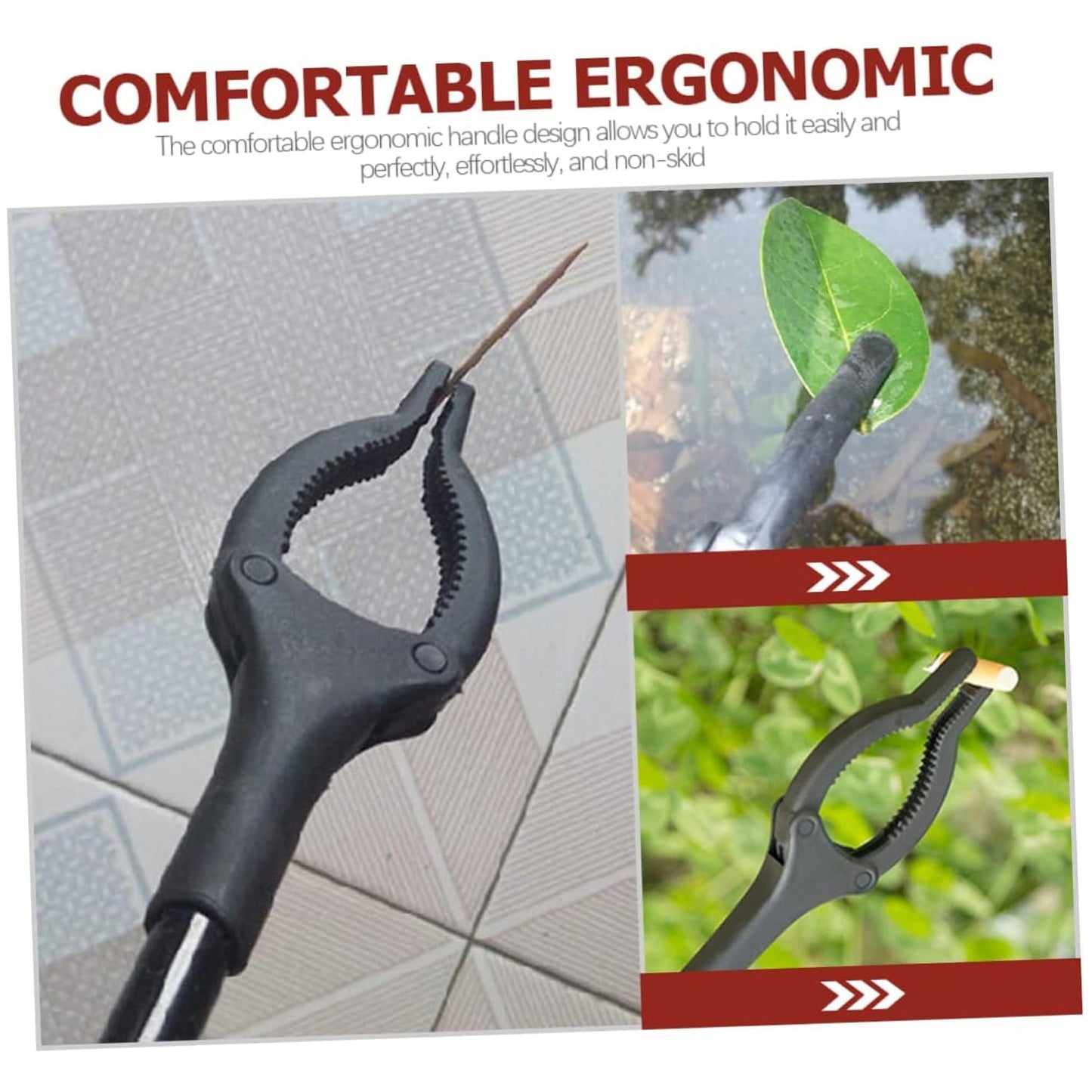 7514 Extra Long Pickup Aid Trash Picker Upper, Rotating Hand, Heavy Duty Grip Arm - Reaching Assist for Litter, Elderly, Garden Disabled, Handicap Arm