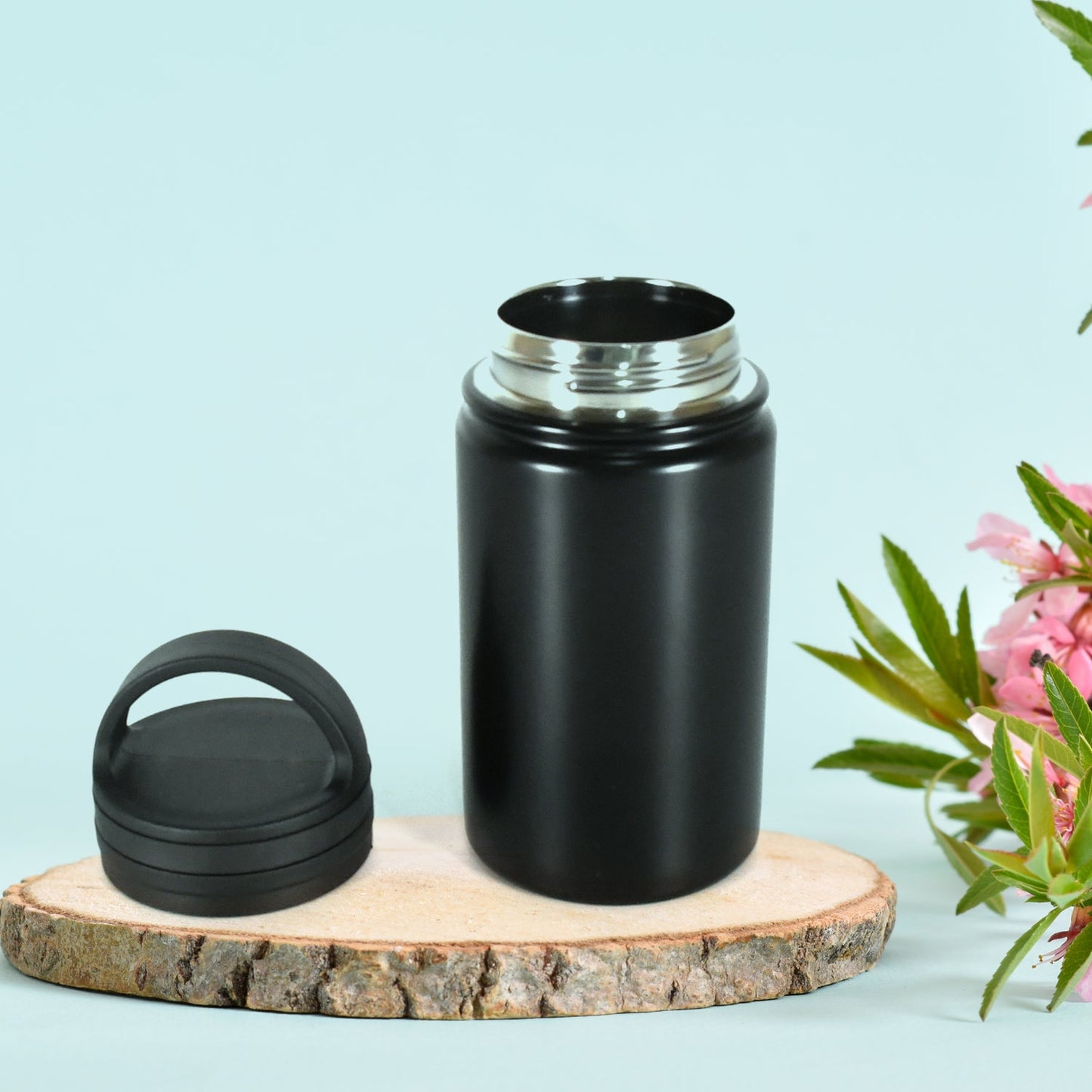Vacuum Stainless Steel Water Bottle With Carry Handle, Fridge Water Bottle, Leak Proof, Rust Proof, Cold & Hot | Leak Proof | Office Bottle | Gym | Home | Kitchen | Hiking | Trekking | Travel Bottle