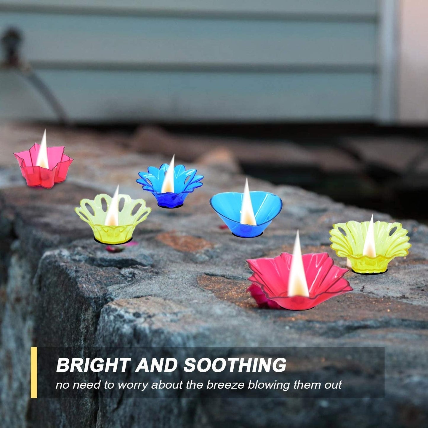 Candle Cup with Multi Shape (Multicolor) (12 Pcs Set)