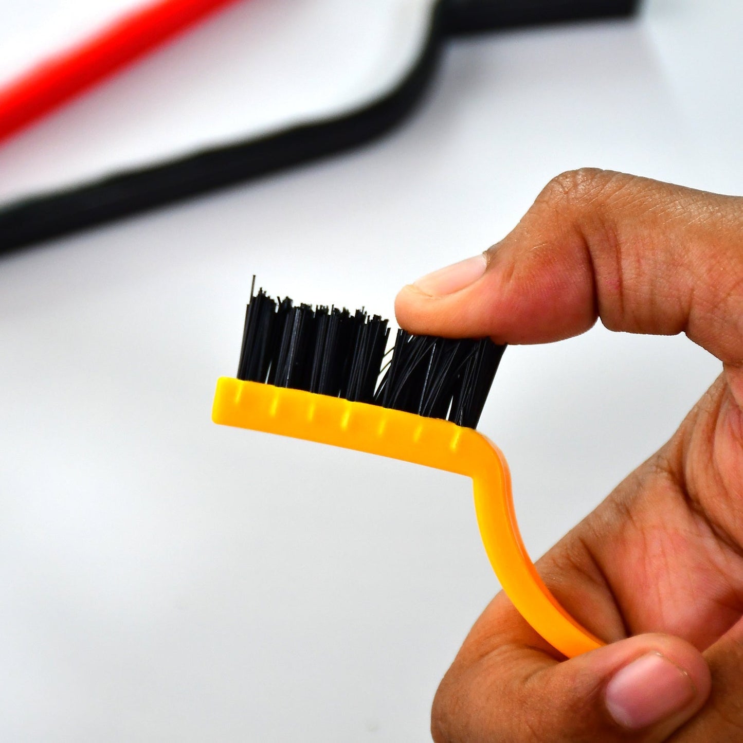 2166 3pc Mini Wire Brush Set Brass Nylon Stainless Steel Bristles Household Cleaning Brush for Gas Stove, Smoke Machine Tool Burner Tiles Tap Rust Removal Welding Slag Dirt & Paint Scrubbing.