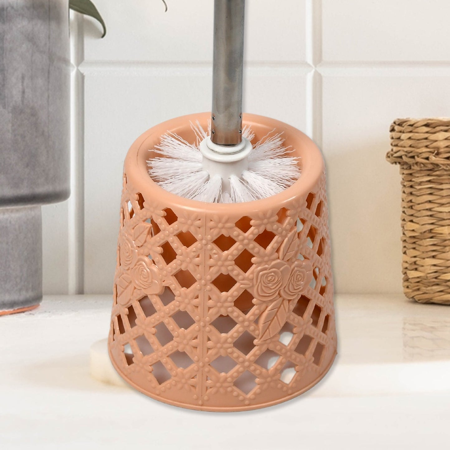 Toilet Brushes / Toilet Holders Toilet Brush Set Toilet Cleaning Brush Household with Base Wash Toilet Brush No Dead Angle Cleaning Set Household Cleaning Tools