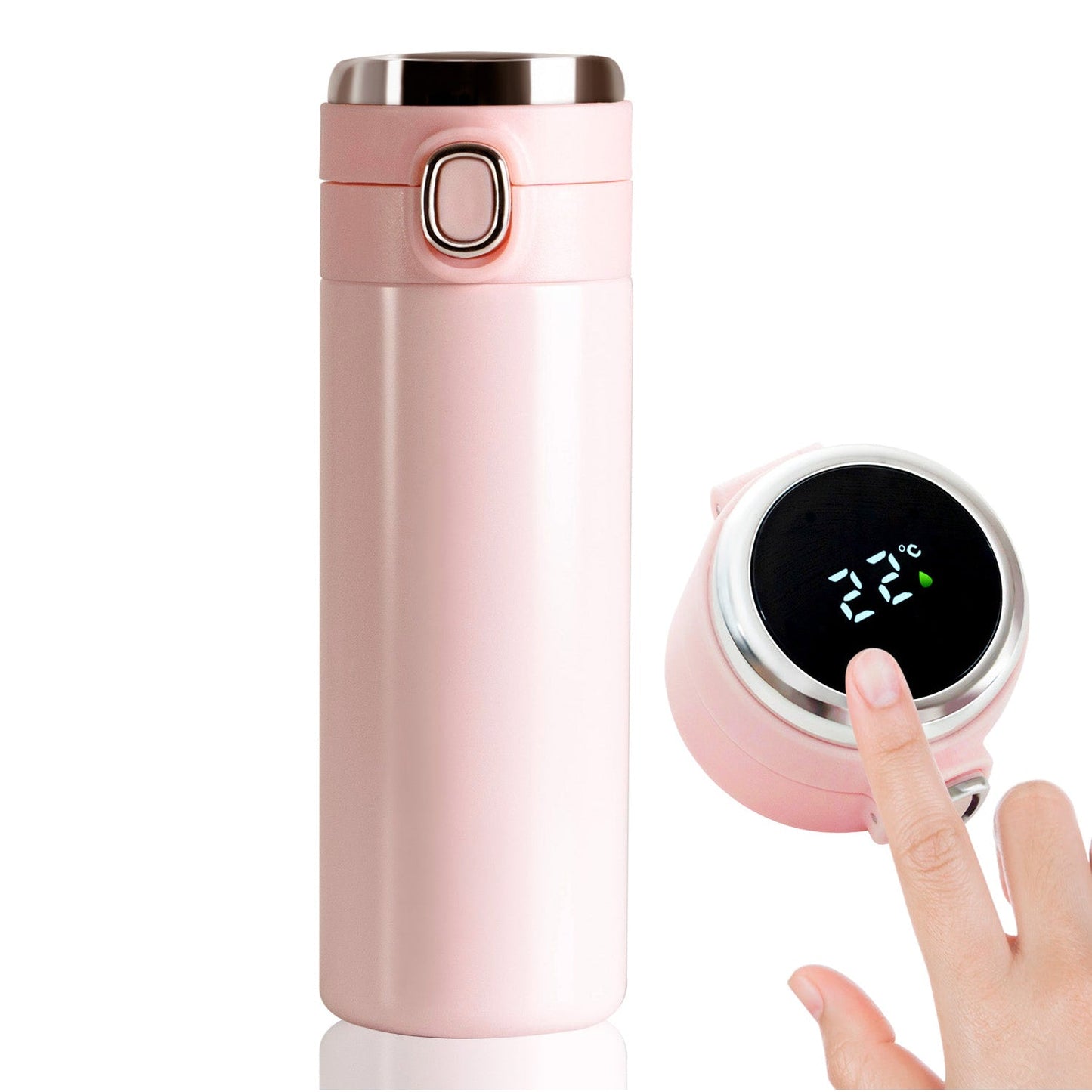 Smart Vacuum Insulated Water Bottle with LED Temperature Display, Cold & Hot | Leak Proof | Office Bottle | Gym | Home | Kitchen | Hiking | Trekking | Travel Bottle (Mix Color & Design)