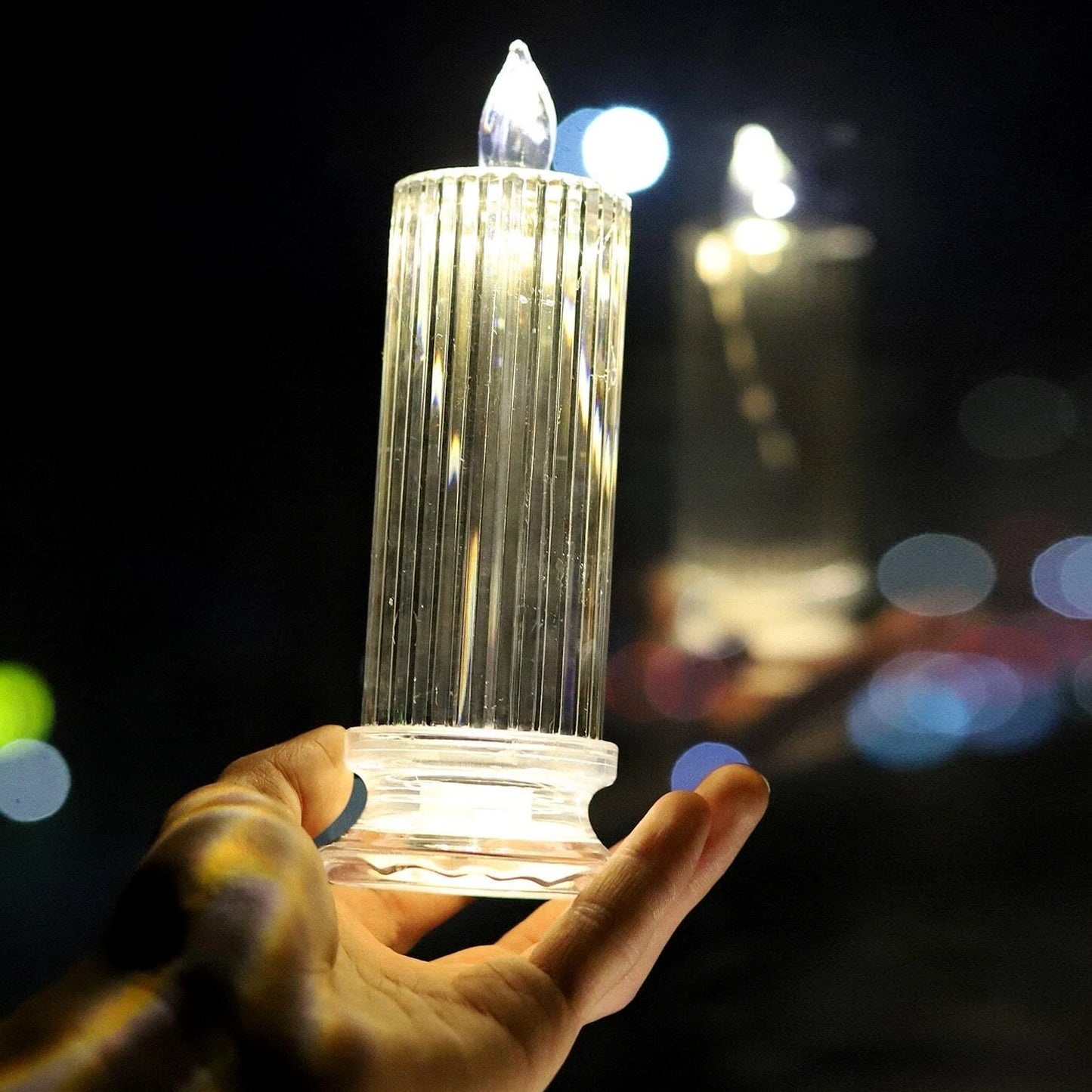 6240A Simple Candles for Home Decoration, Crystal Candle Lights