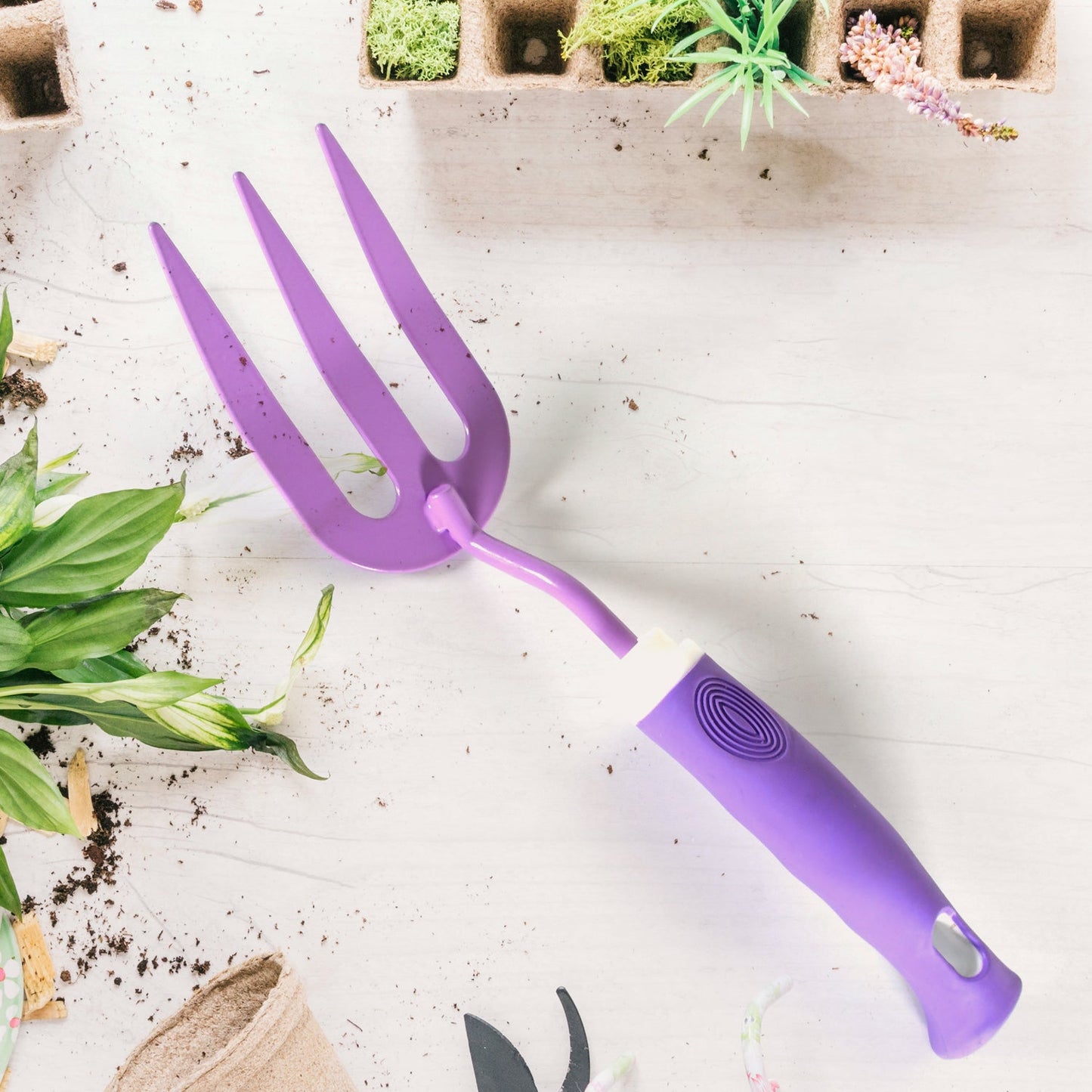 Heavy Duty Garden Tools, Gardening Tools Kit for Home Garden, Indoor and Outdoor Gardening for Plants, Agriculture, and Soil Tools (1 Pc) (6 Different Types Tool)