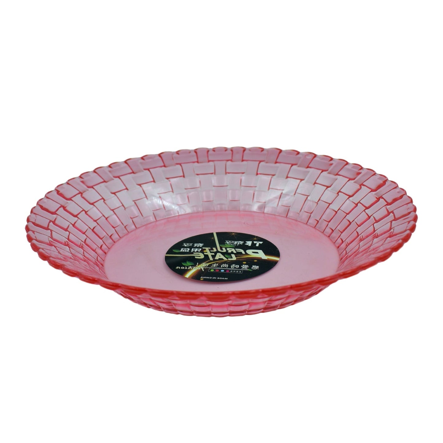 Round Plastic Dinner Plate / Tray / Snacks / Breakfast Plate friendly Plastic Plate for Kids Party Supplies Birthday Holiday Party Dinnerware Supplies (1 Pc)