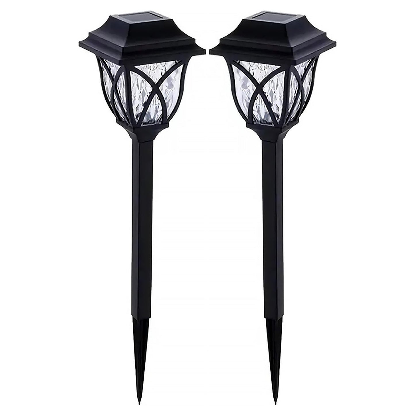 6625 Solar Garden Lights LED Outdoor Stake Spotlight Fixture for Garden Light (Pack of 2pc )