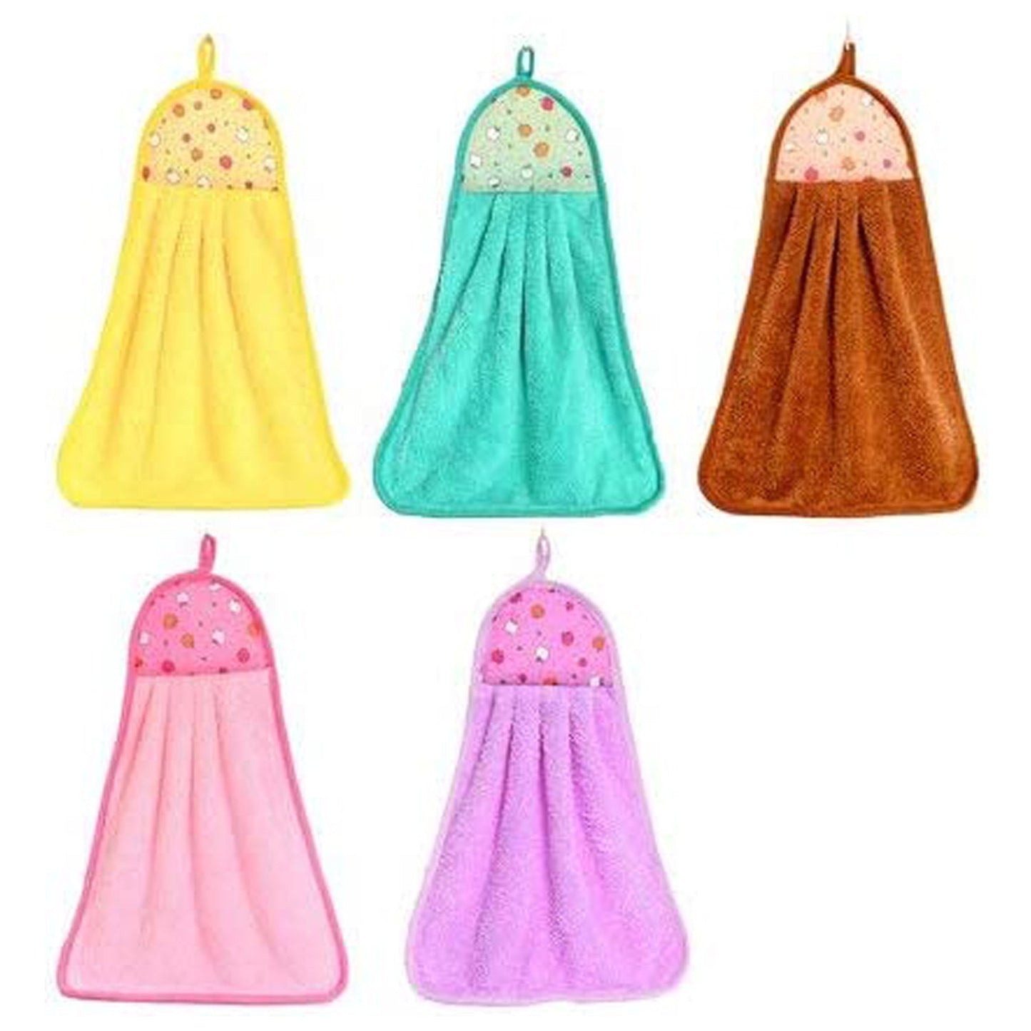 6203 Microfiber wash Basin Hanging Hand Kitchen Towel Napkin Microfiber Cloth Cartoon Animal Hanging Dishcloths Kitchen Accessories ( 1pc )