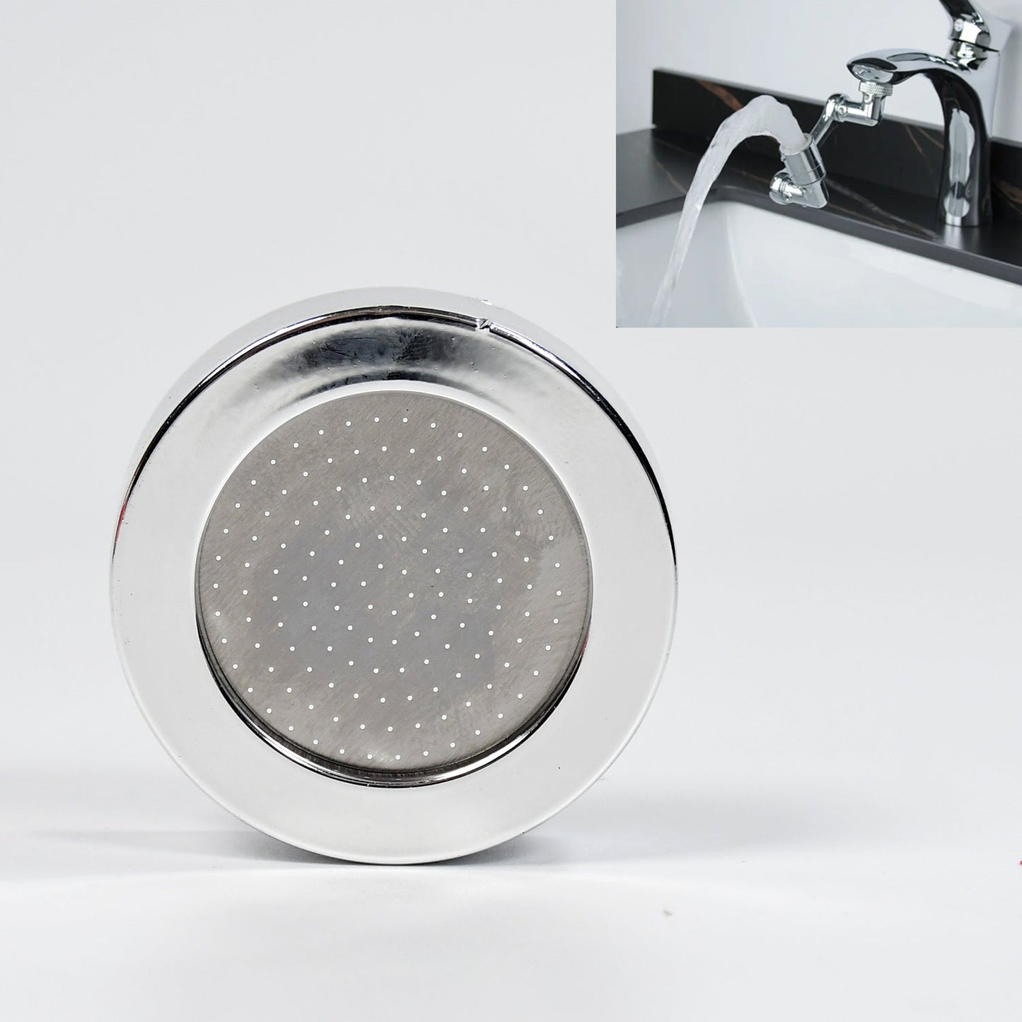1509 Splash Faucet Filter Faucet, 1080 Rotating Faucet Sprayer Head Double O-ring Design, Movable Tap Water Saving, Sink Aerator Extender For Bathroom Kitchen