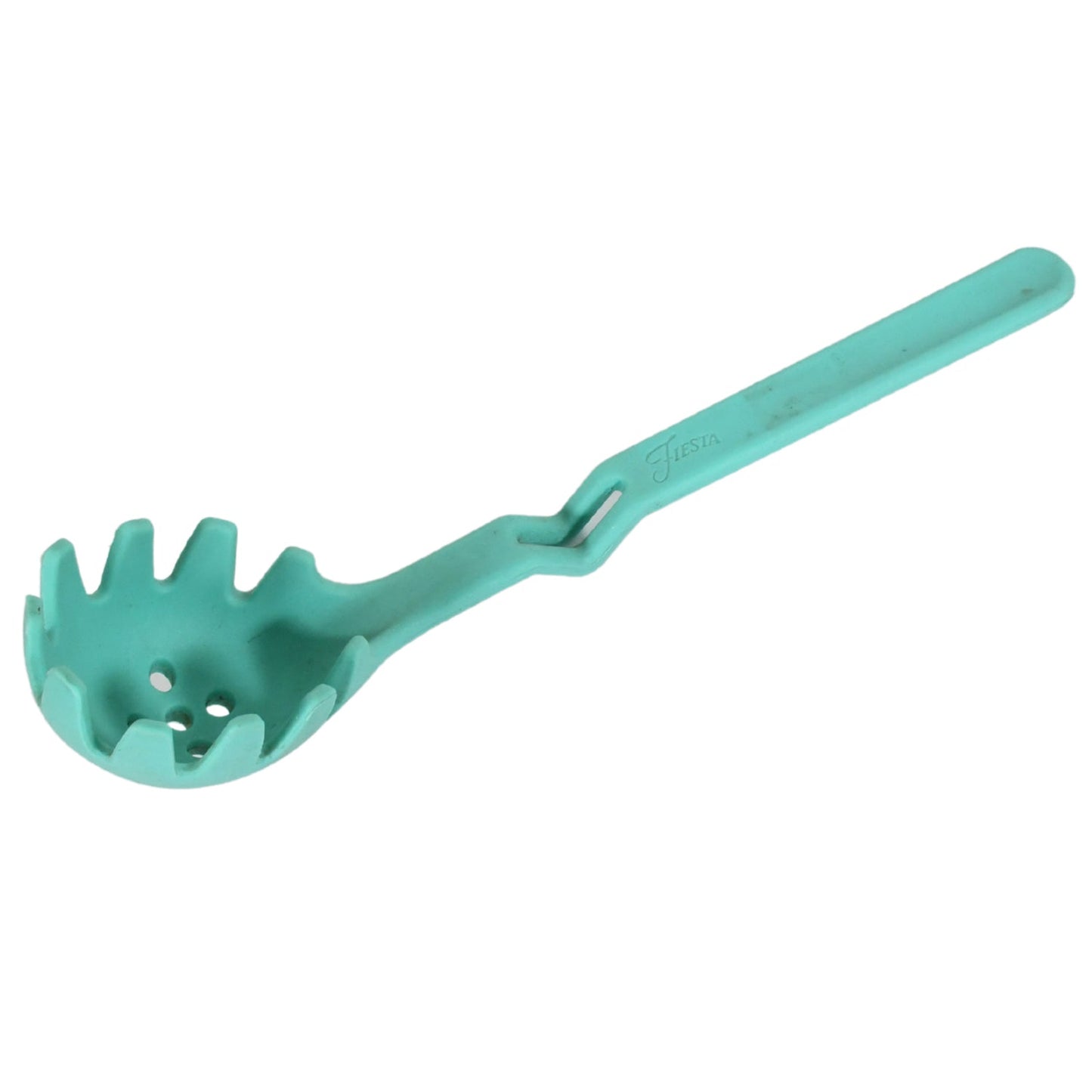 Premium XL Silicone Pasta Fork, High Heat Resistant to 600°F, Hygienic One Piece Design, Spaghetti Strainer & Server Spoon