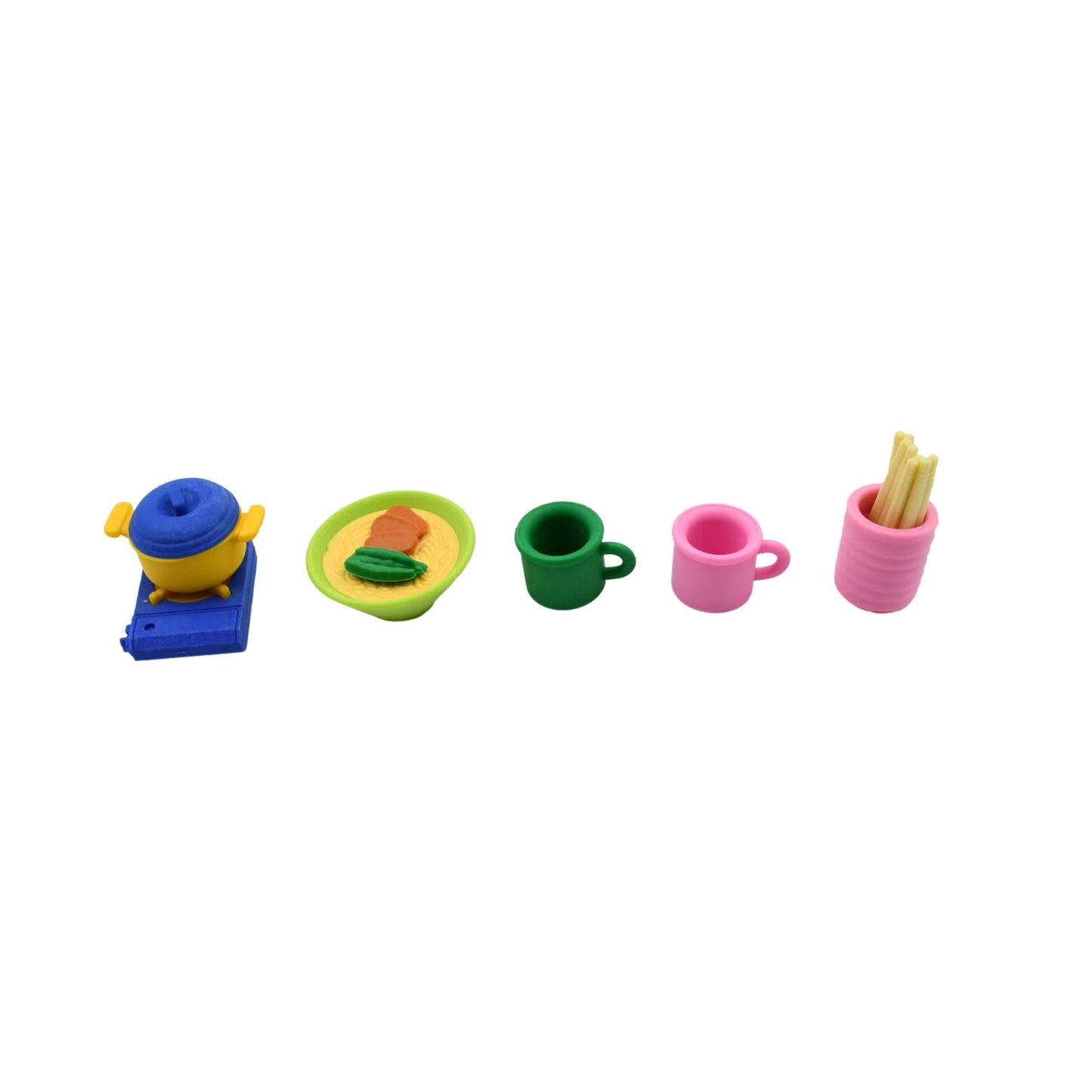 Kitchen Appliances Shape Eraser, Mini Eraser Simulated Cookware Creative Cute Novelty Eraser, Children Day, Birthday Return Gifts for Kids, Childrens, Boys, Girls Kitchen Utencils Set Shaped Erasers Set Pack of 6