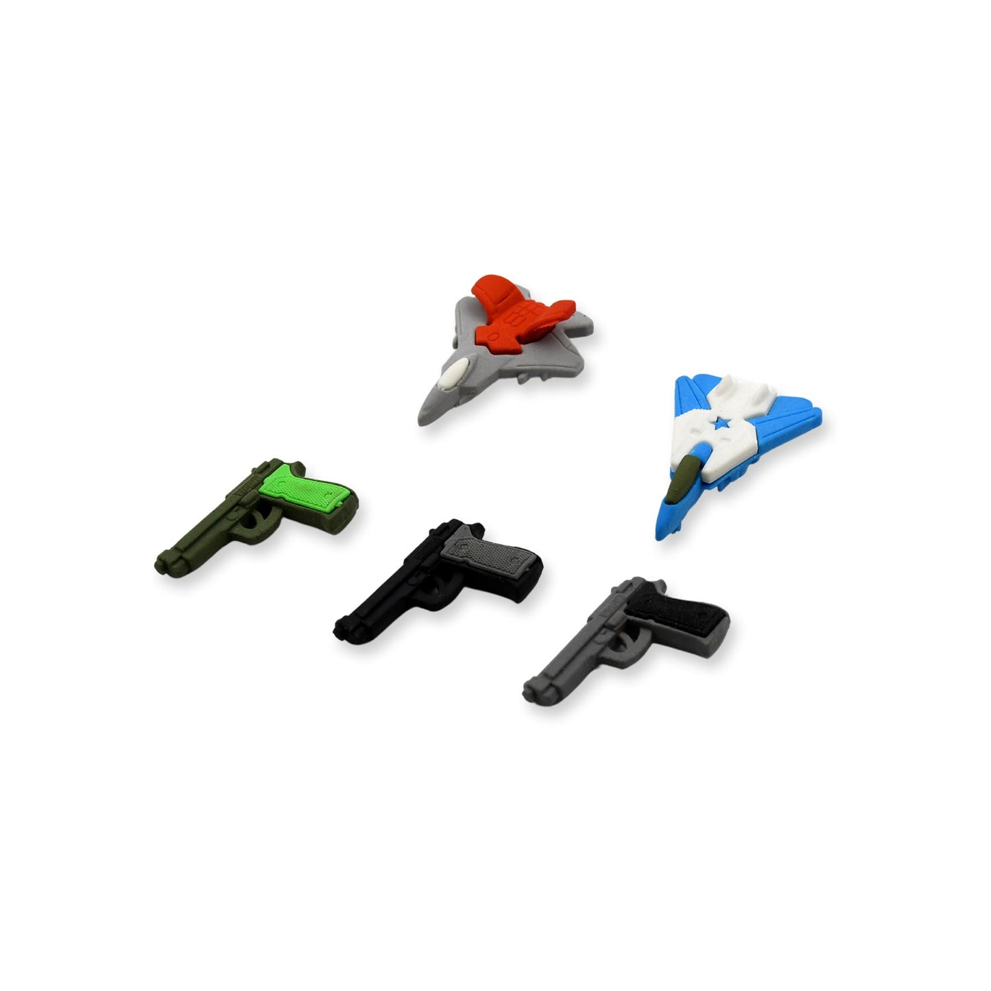 Eraser for Kids| Gun & Plane Shape Eraser| Eraser Set Box| School Eraser| Stylish Eraser| Eraser for Kids School| Eraser for Artist| Cute| Birthday Gifts for Kids, Birthday Return Gifts (5 Pc set)