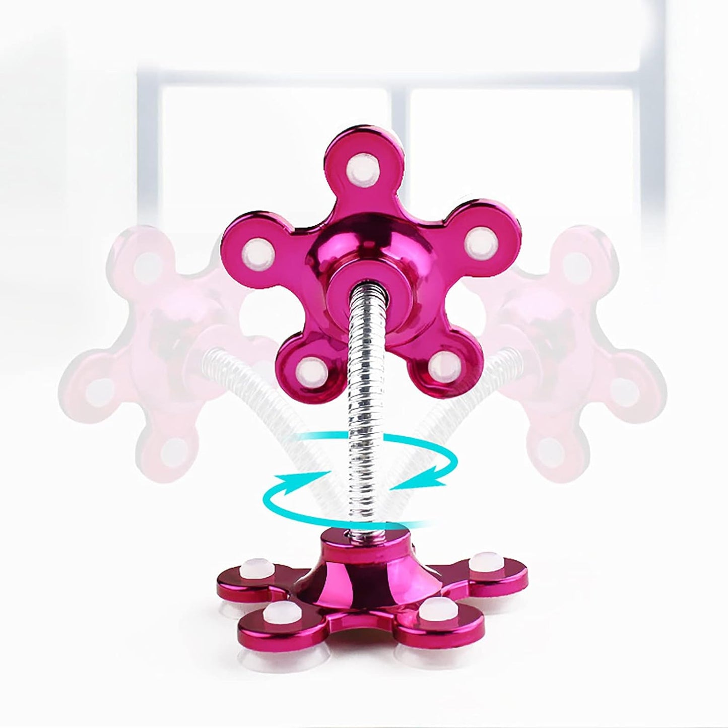 Phone Holder, 360°Rotatable Phone Stand Multi-Function Double-Sided Suction Cup Mobile Phone Holder vip stand( MOQ :- 6 Pc )