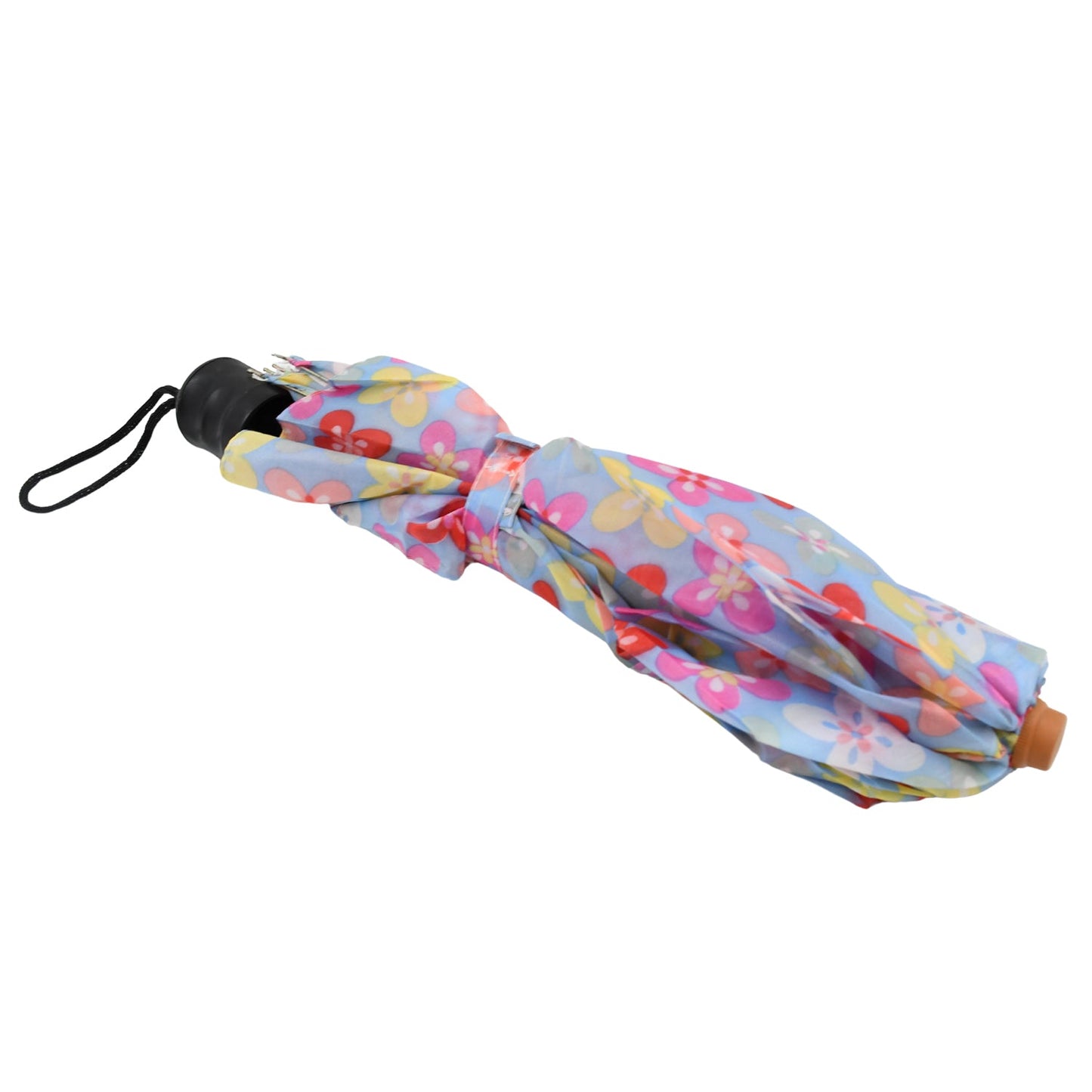 8569 2 Fold Sun Protective Solid Foldable Outdoor Umbrella, Portable Sun, UV Protection Lightweight Rain Umbrella With Umbrella Case For Girls, Women, Men, Boys