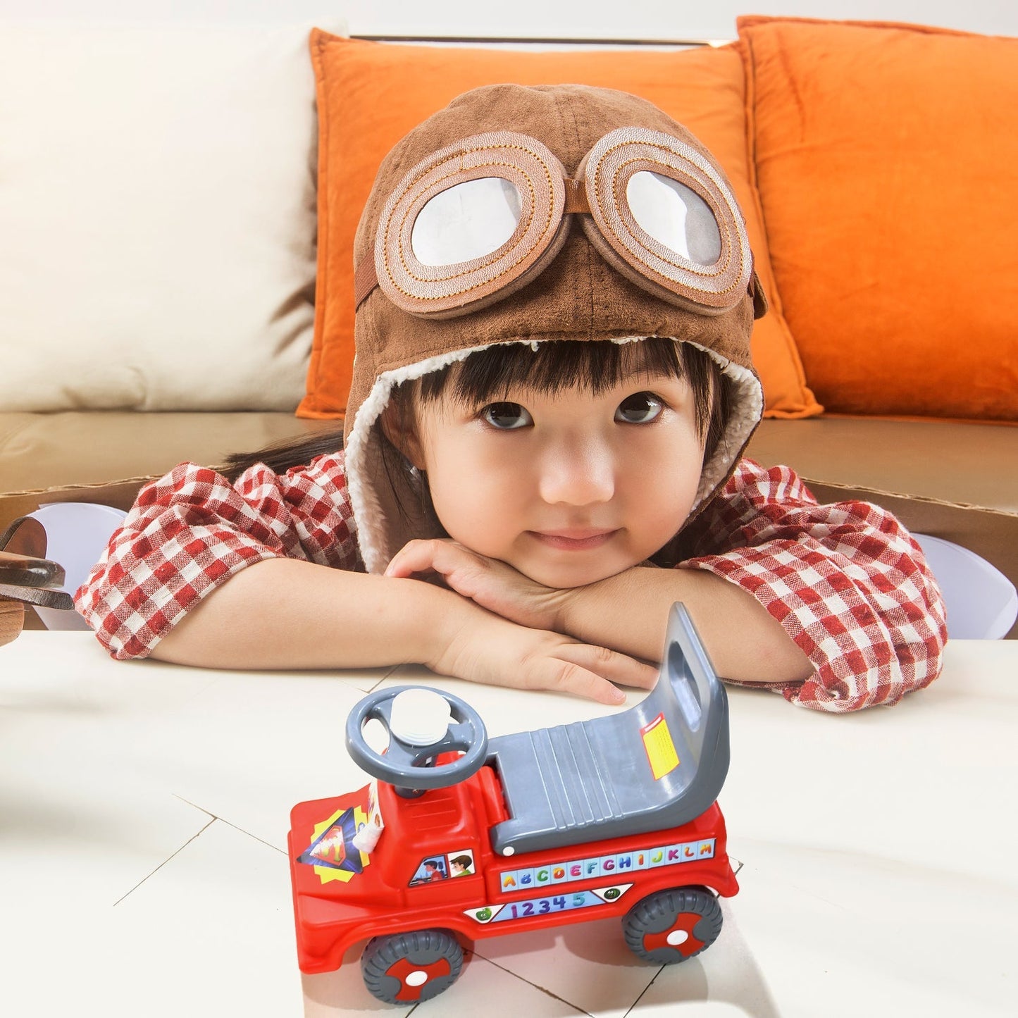 4590 Kids Baby City Ride on Push Car Ride with Backrest Musical Horn For Children Kids Toy Ride-on, Kids Toys Toddler Baby Toy Baby Car Suitable for Kids Boys/Girls