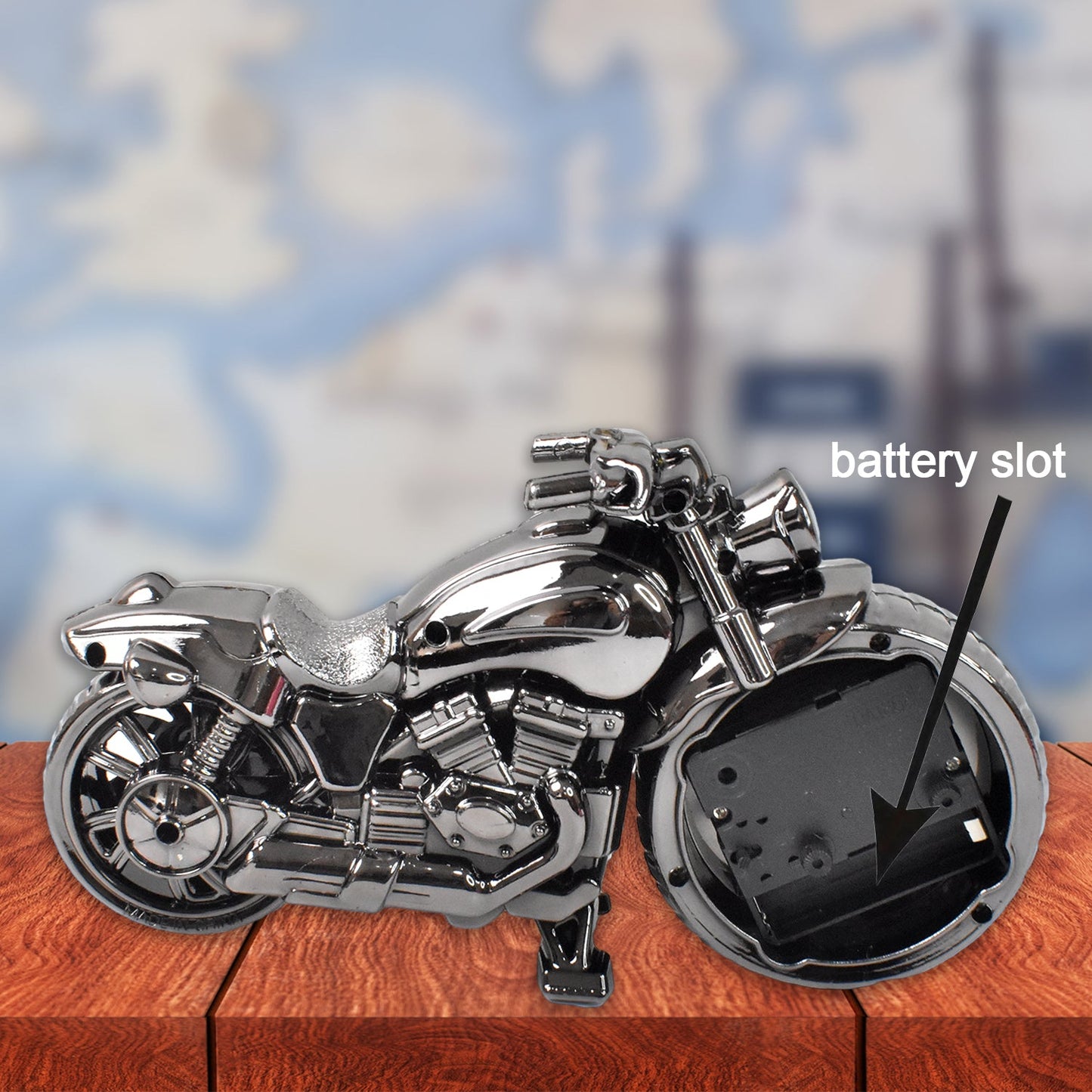 Motorcycle Alarm Clock, Motor Table Clock for Home Decor (1 Pc)