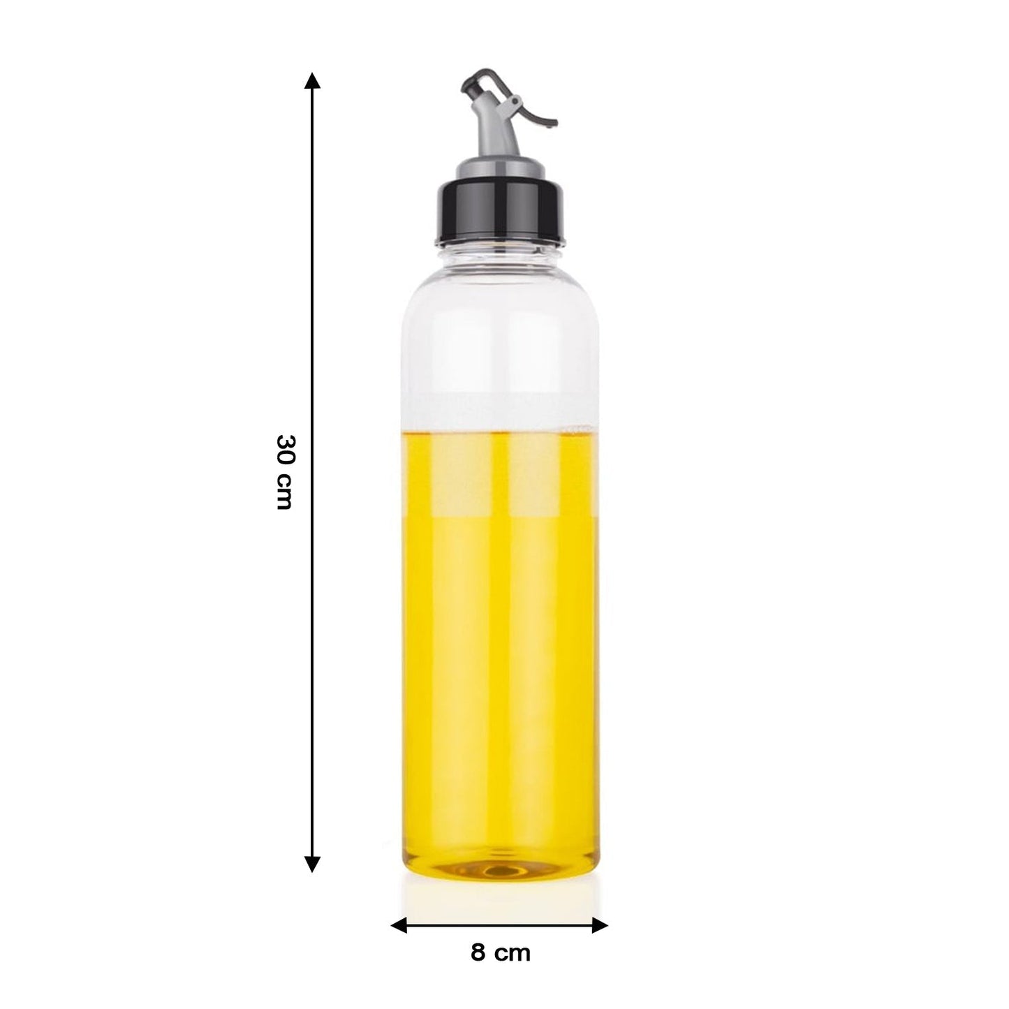 2288A 1LTR OIL DISPENSERWITH LID - CLEAR, DRIP FREE SPOUT, CONTROLLED USE