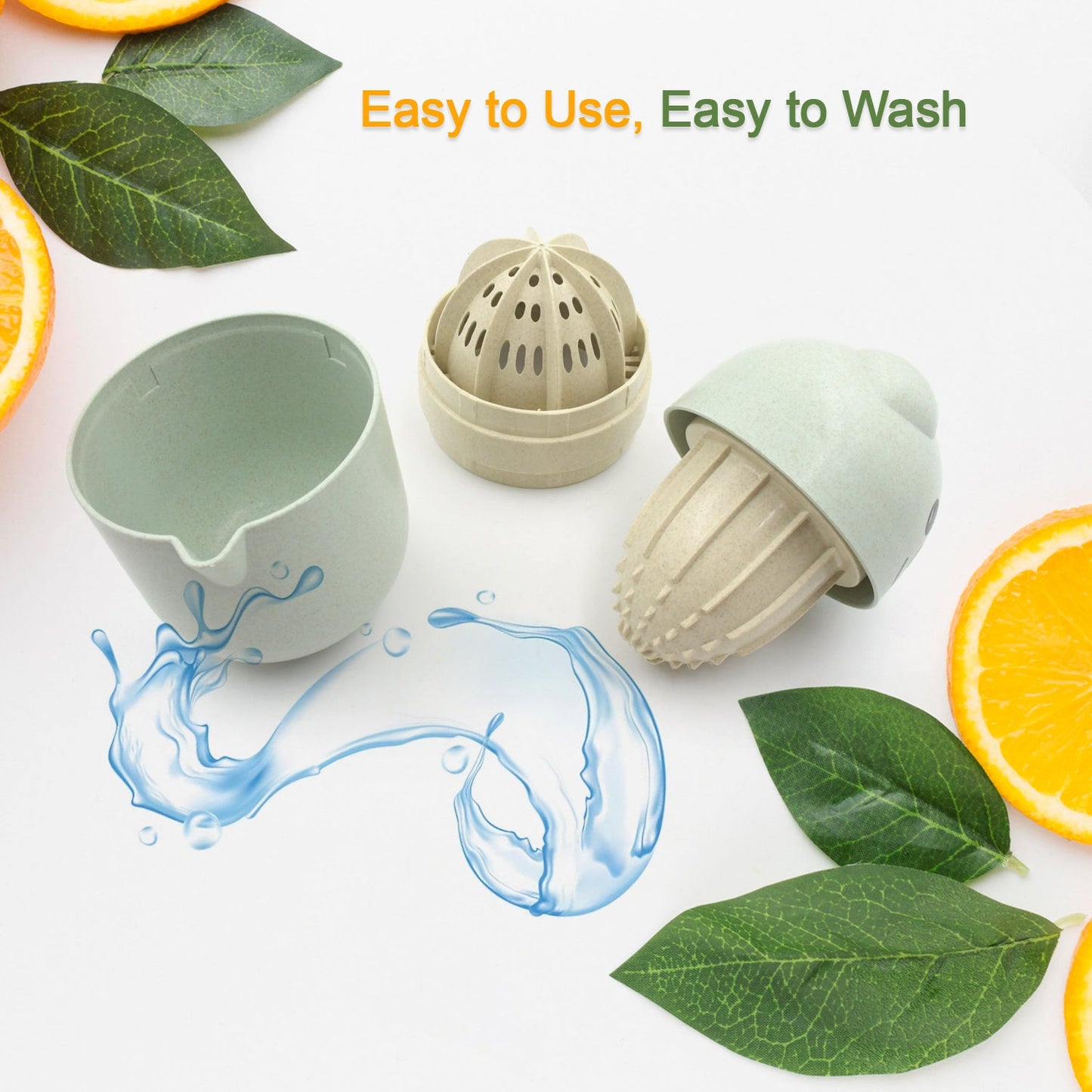 5491 Squeezer Simple Manual Citrus Juicer Small Portable Lime Juicer Cup Food Grade Plastic Juicer High Quality Instant juicer For Home & Travel Use