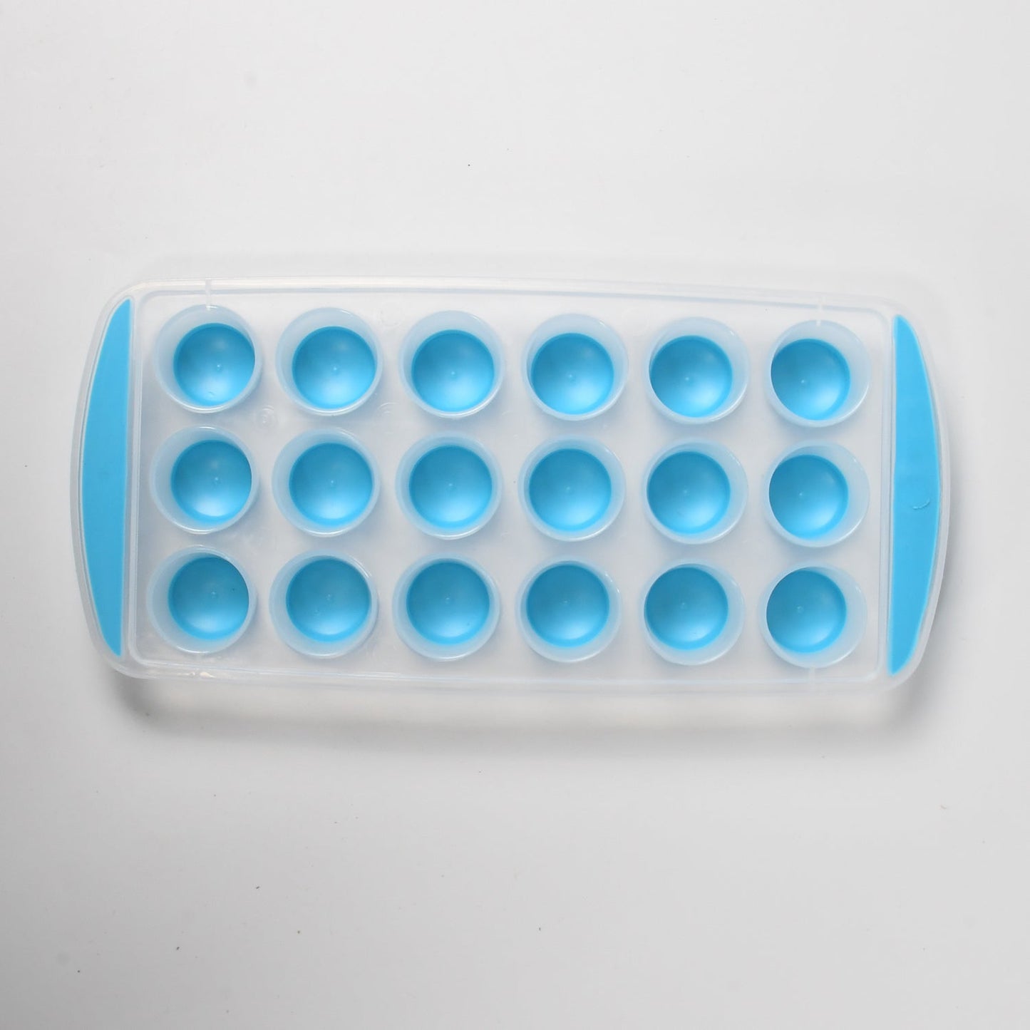 Smart Push Pop Out Round Shape Mini Ice Cube Trays with Flexible Silicone Bottom | Round Shape Silicone Chocolate Mold Maker Ice Cube Tray Freeze Mold