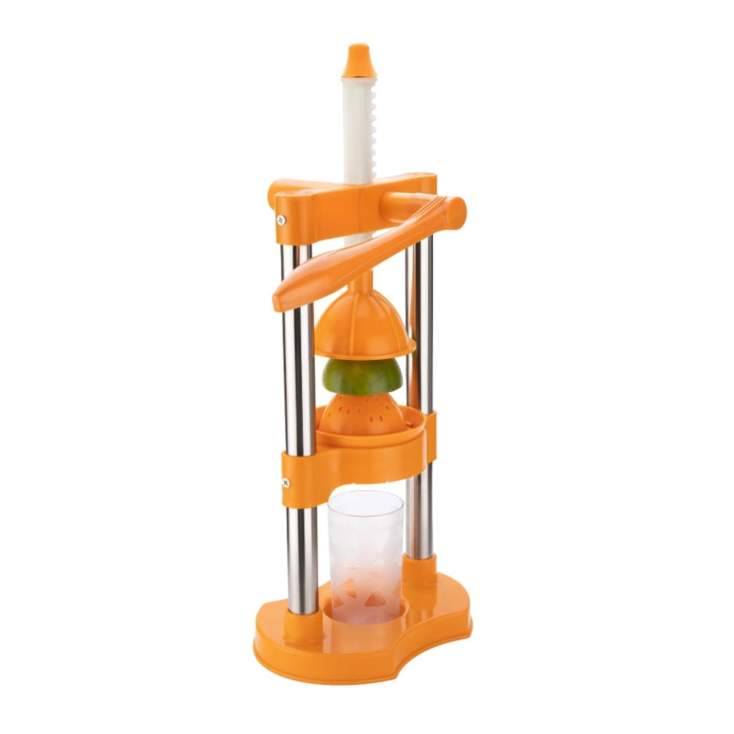 7128 Hand Pressure Juicer With Glass Manual Cold Press Juice Machine Instant Make Juice Squeezer, Fruits Juicer, Juice Maker, Orange Juice Extractor For Fruits & Vegetables, Orange