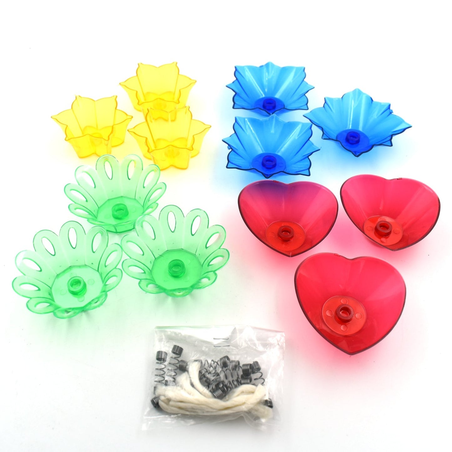 Candle Cup with Multi Shape (Multicolor) (12 Pcs Set)