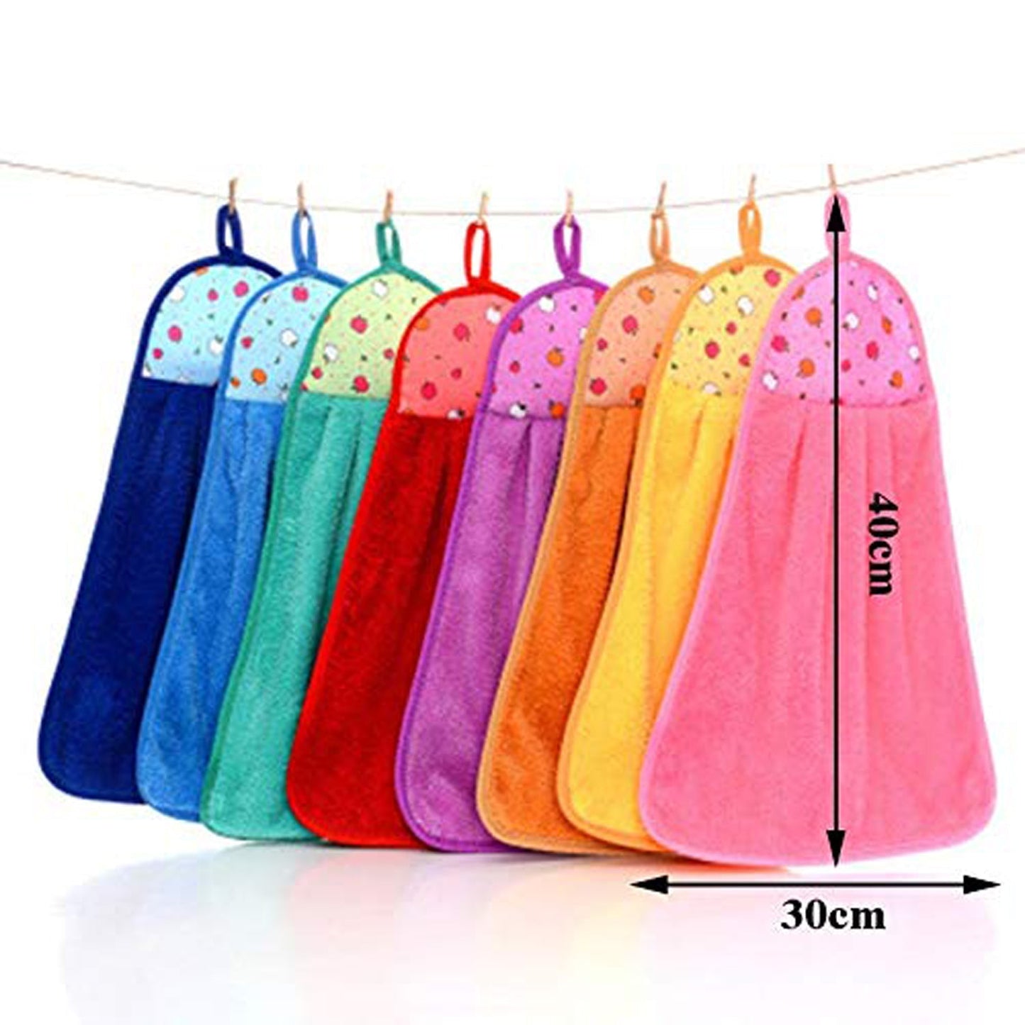 6203 Microfiber wash Basin Hanging Hand Kitchen Towel Napkin Microfiber Cloth Cartoon Animal Hanging Dishcloths Kitchen Accessories ( 1pc )