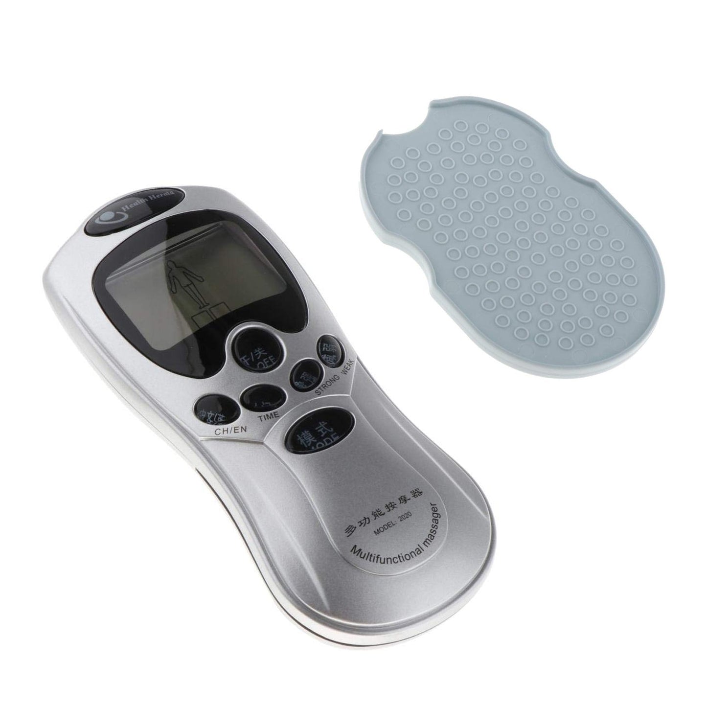 Multifunctional Massager, Health Care Digital Chinese Meridian Tens Therapy Massager Relax Body Muscle Acupuncture Machine 4 Electrode Pads & Charger Adapter and Cable, Physiotherapy, Electric Digital Therapy neck back Mane Massage