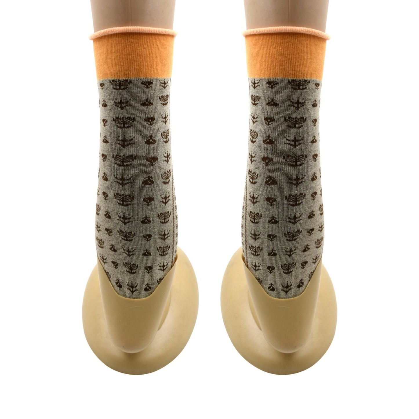 7354 Women's Cotton Solid Ankle Length Printed Fancy Socks Combo - 12 pair (Multicolour, Medium)