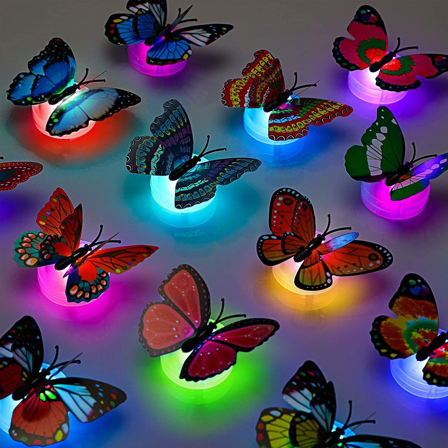 The Butterfly 3D Night Lamp Comes with 3D Illusion Design Suitable for Drawing Room, Lobby.n (Loose)