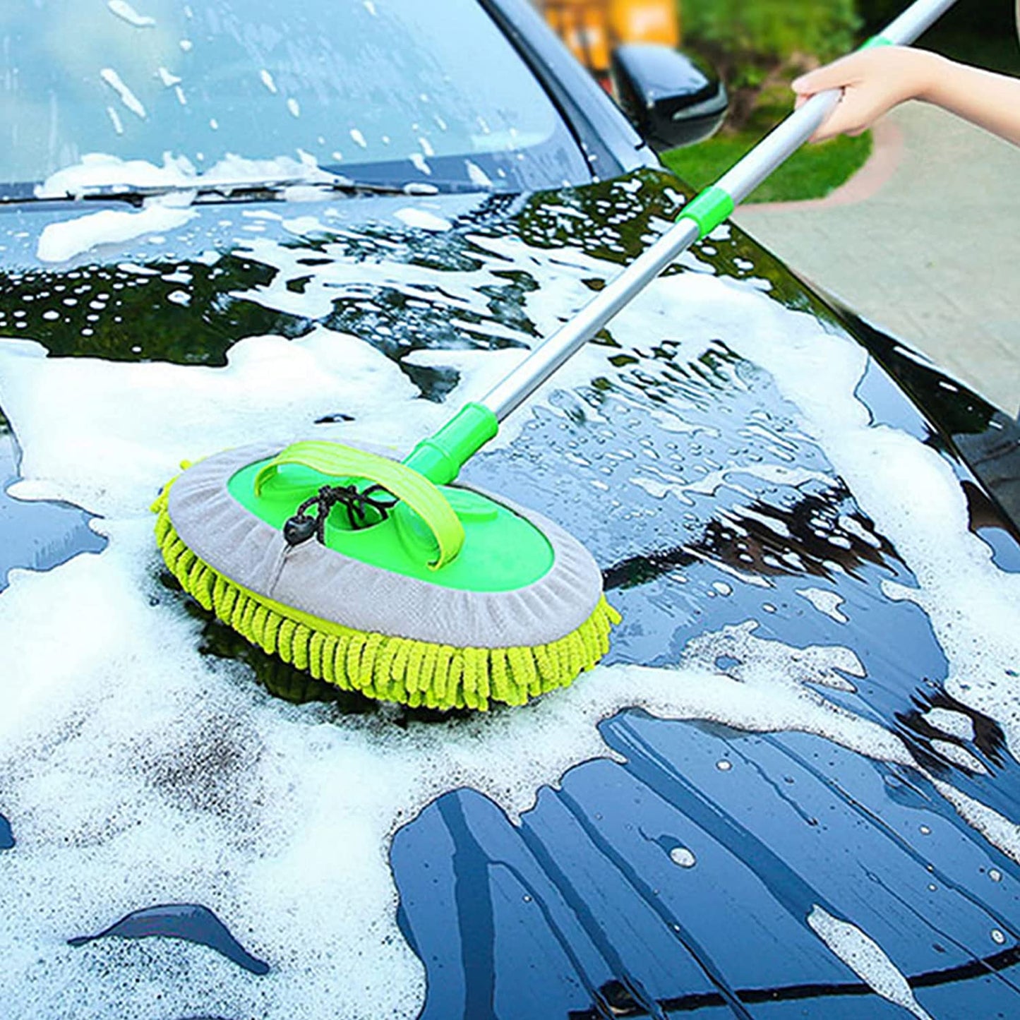 4987 Car Duster Microfiber Flexible Duster Car Wash | Car Cleaning Accessories | Microfiber | brush | Dry/Wet Home, Kitchen, Office Cleaning Brush Extendable Handle