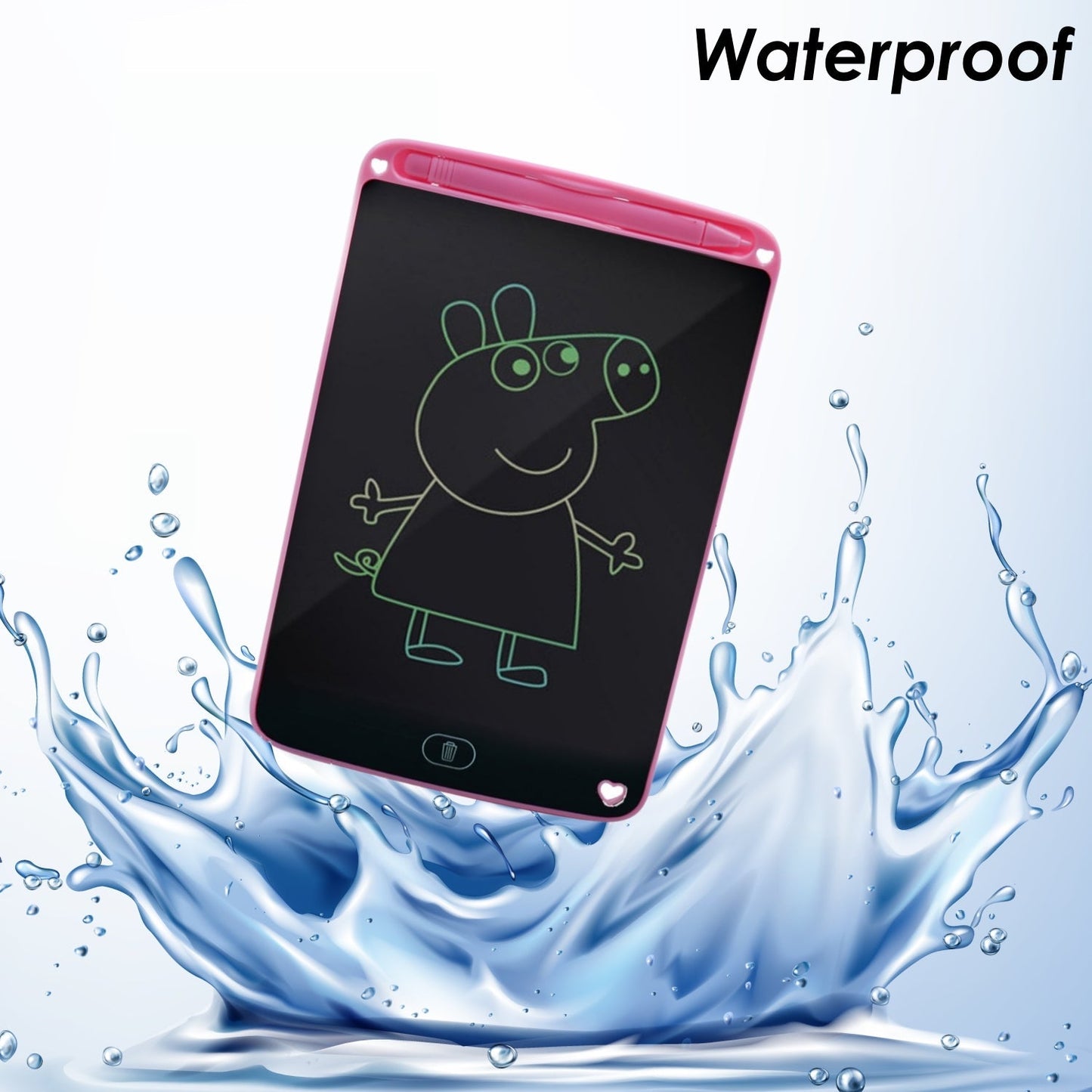1465 Portable 8.5 LCD Writing Digital Tablet Pad for Writing/Drawing ( MultiColor ink )