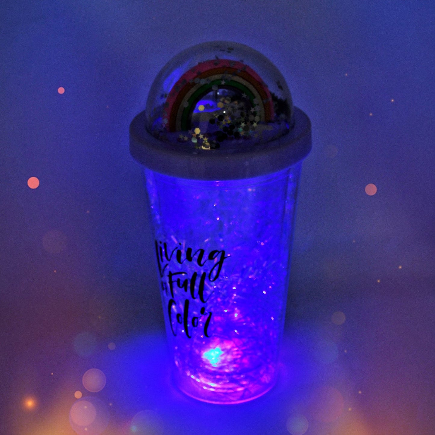 Sipper Bottle with Straw, LED Glow Light for Kids/Tumbler with Straw/Vacuum Flask/Sipper Plastic Tumbler/Sipper Bottle with Straw (Pack of 1)